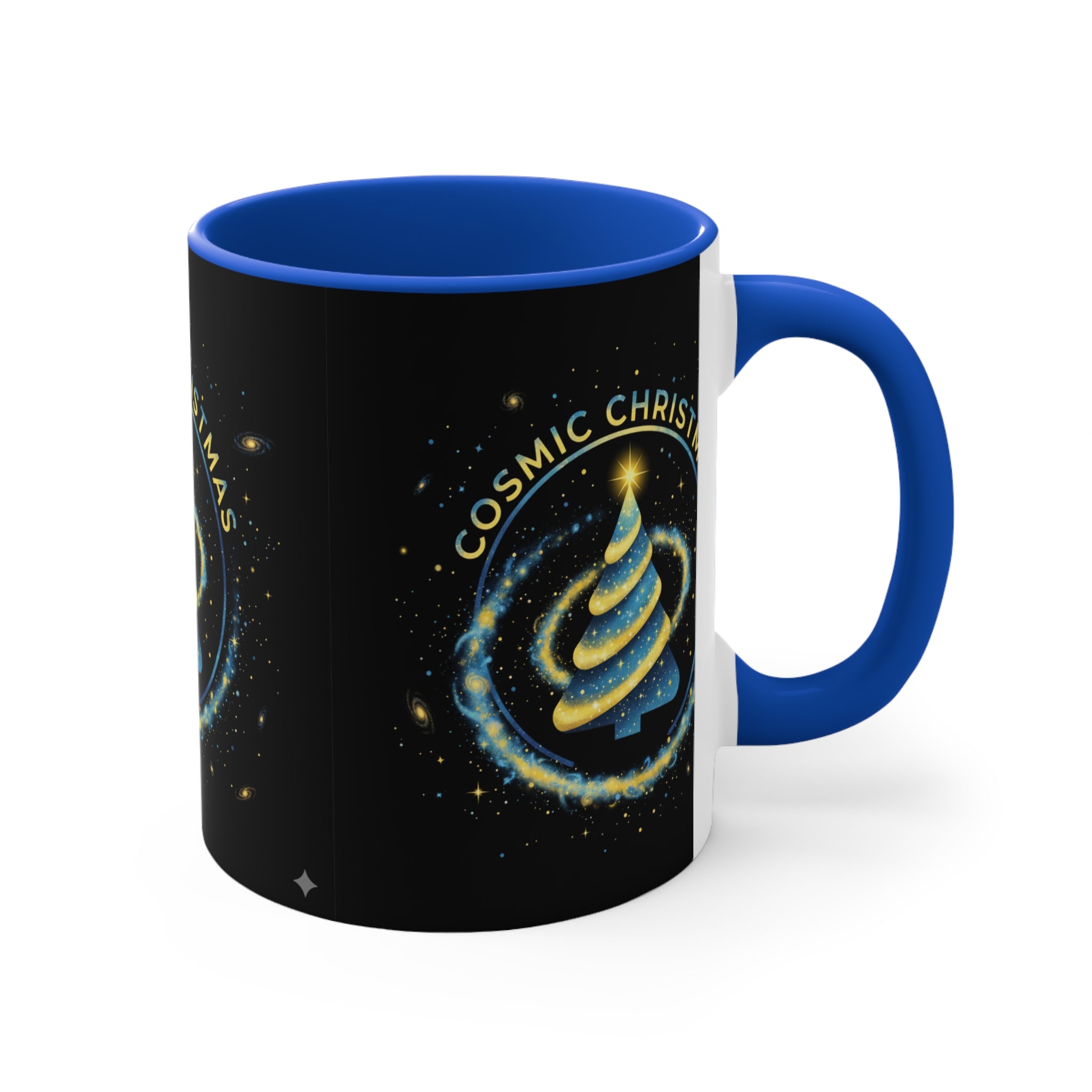 Cosmic Christmas Mug — 11oz Accent Holiday Coffee Cup❄️