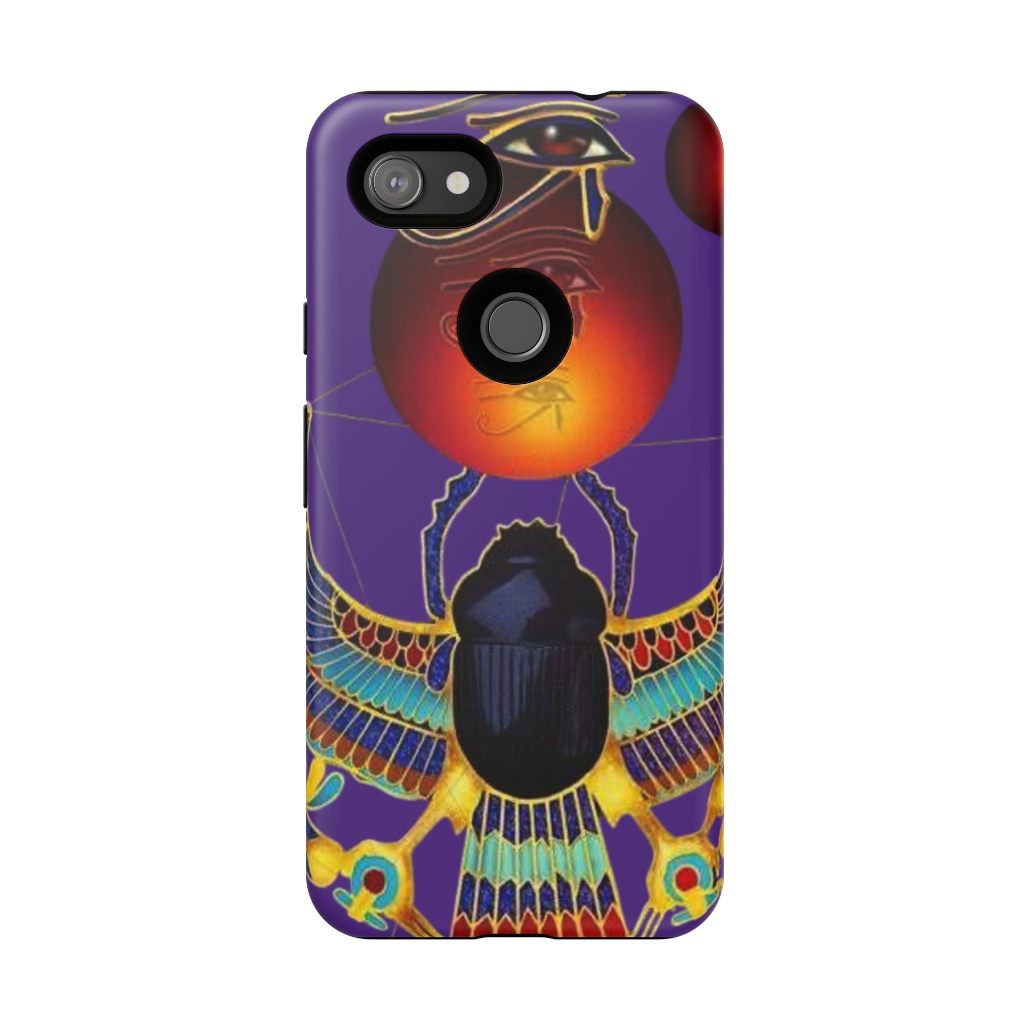 Colorful Phone Case with Egyptian-Inspired Design, Tough Cases for Gift, Phone Protection, Unique Accessories, Festival Style, Phone Cover