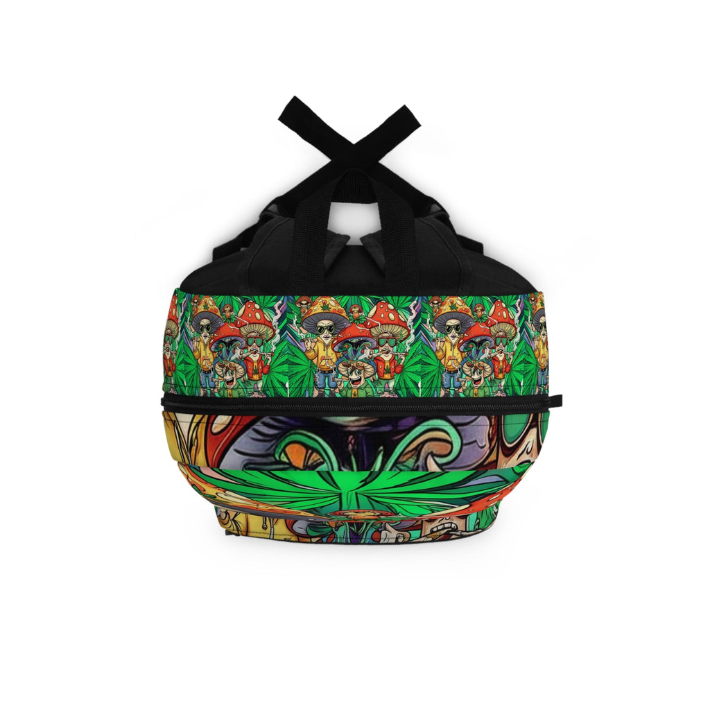 Colorful Psychedelic Backpack — Funky Art Festival Travel Bag Printify