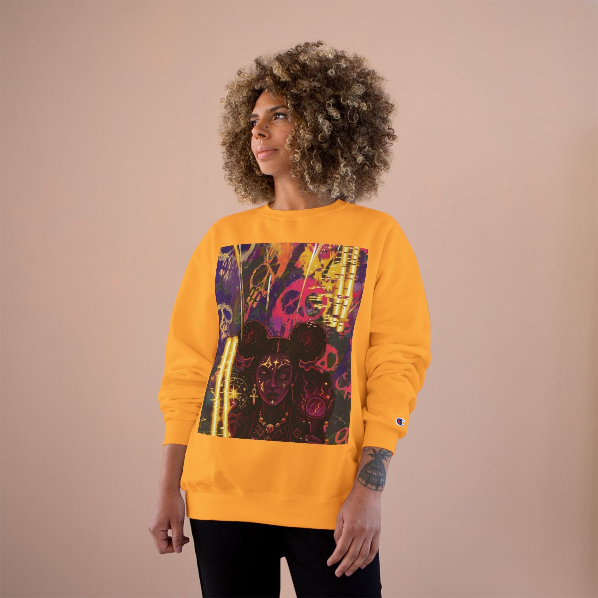 Celestial Flow Champion Sweatshirt — Stellar Moon & Star Pullover