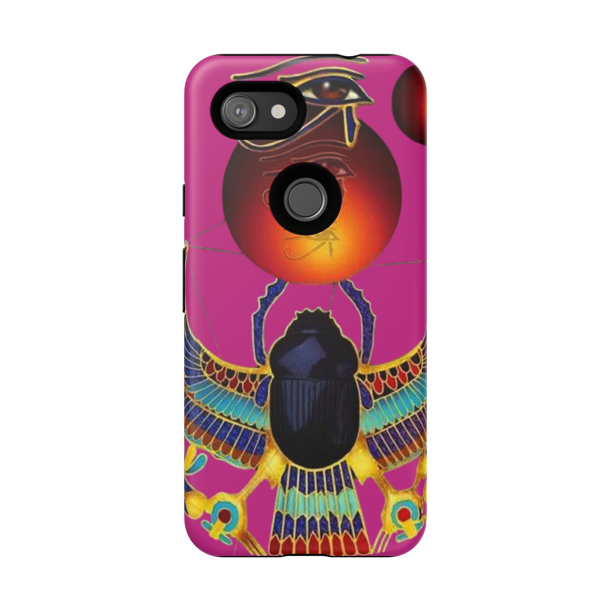 Vibrant Phone Case with Egyptian Inspired Design, Durable Phone Cover, Unique Gift for Her, Artful Accessory for Everyday Use