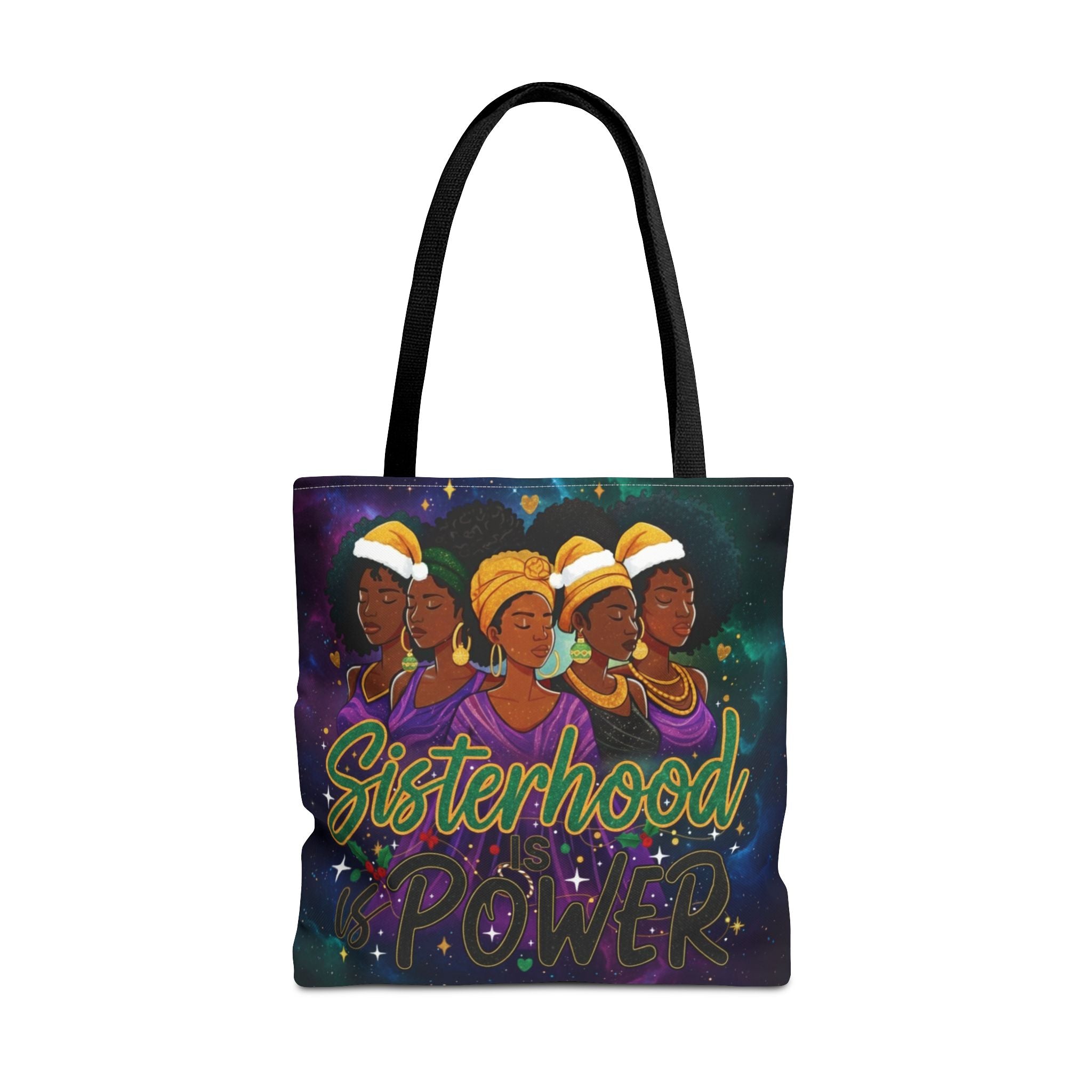 Sisterhood Power Tote Bag – Afrocentric Women Unity Canvas Tote
