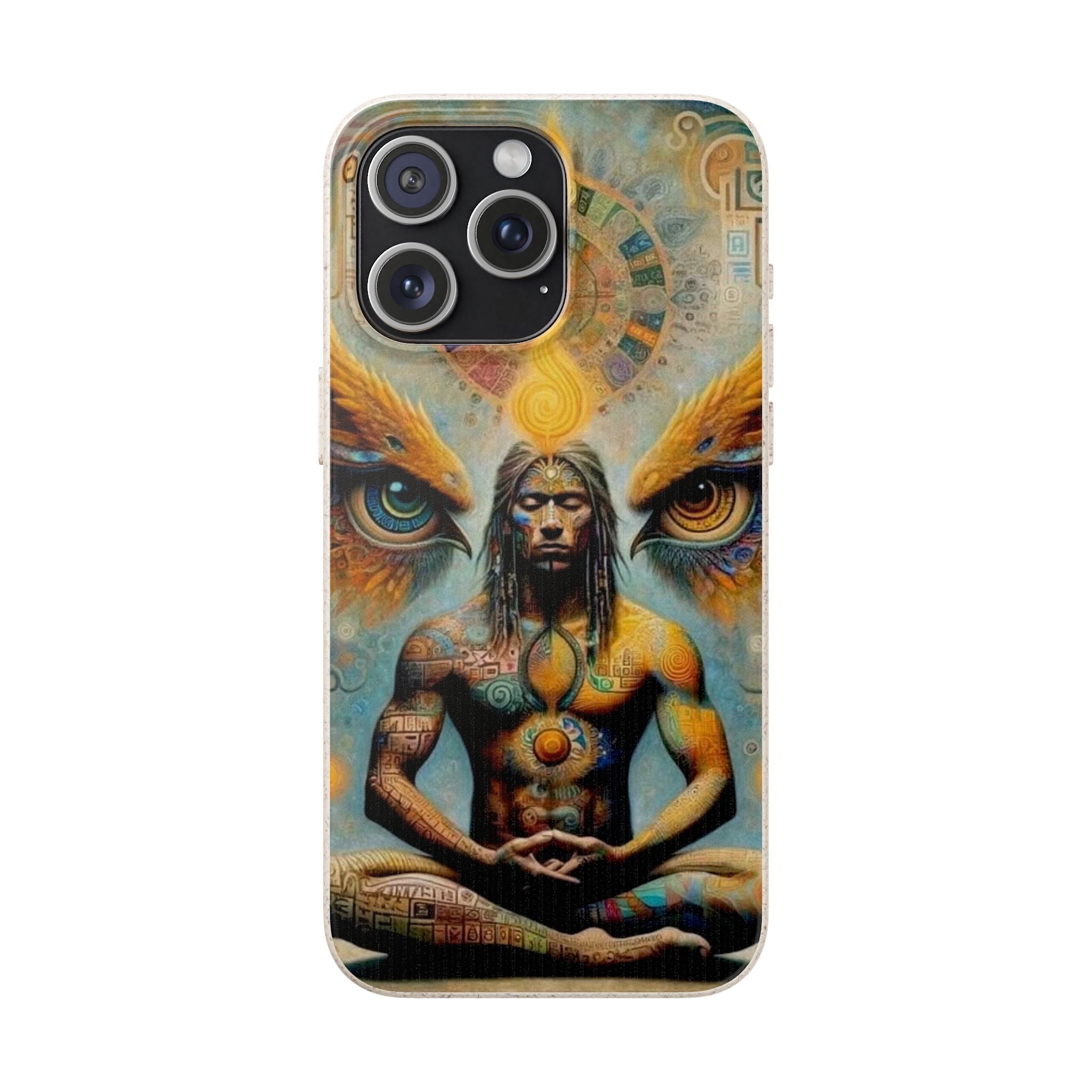 Eco-Friendly Biodegradable Phone Case with Spiritual Design