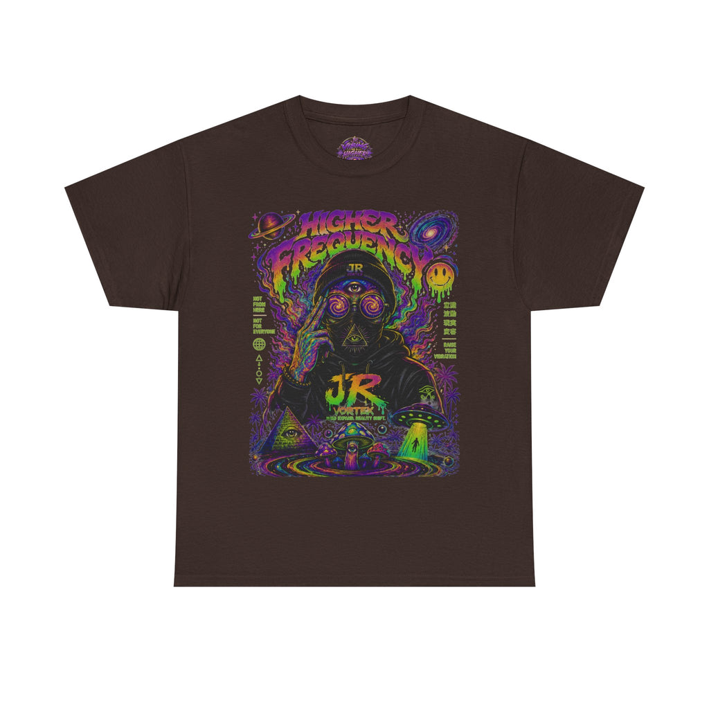 Psychedelic 'Higher Frequency' Graphic Tee