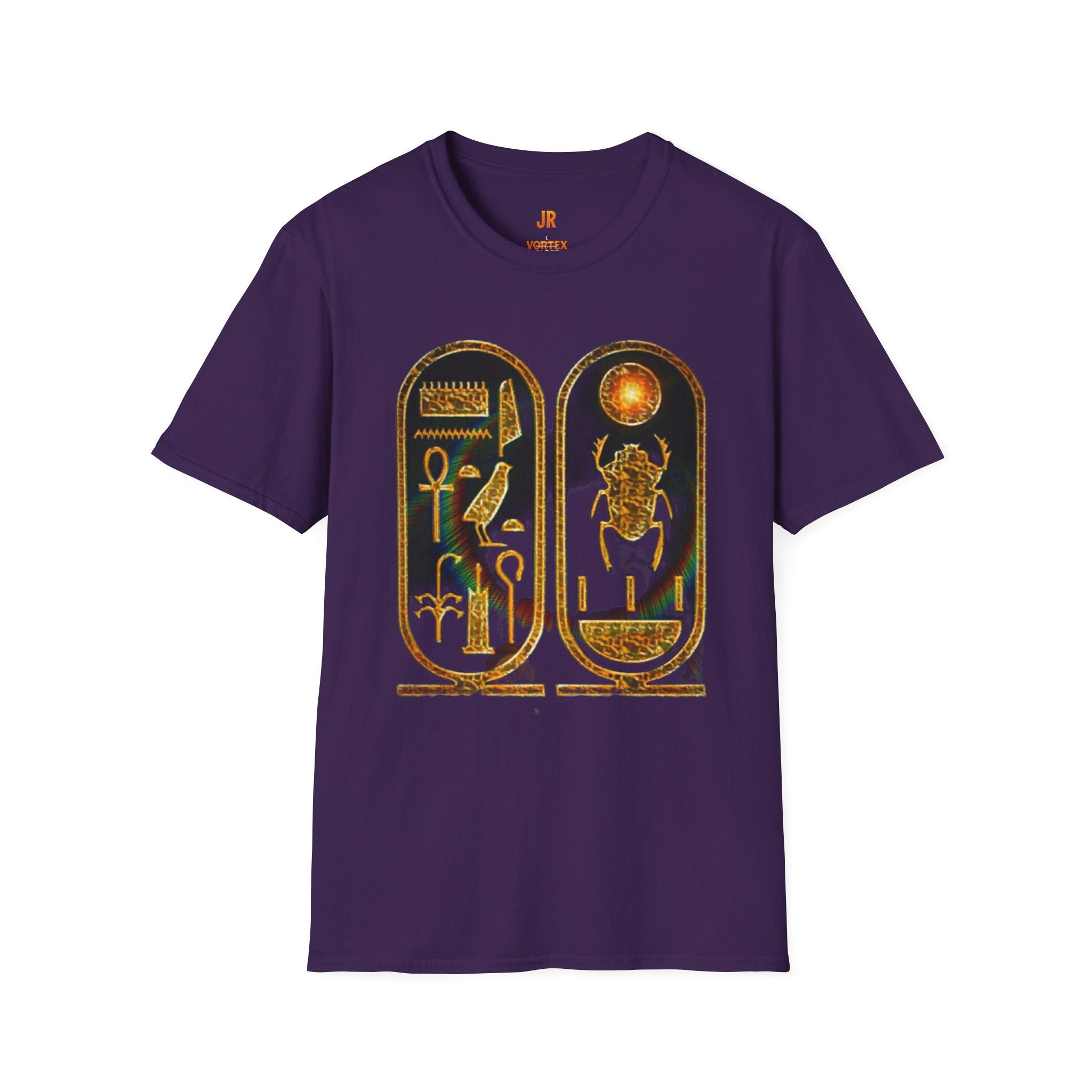 Vintage Egyptian Art Unisex Softstyle T-Shirt - Retro Graphic Tee, Unisex Casual Wear, Unique Gift for History Lovers, Summer Essential Printify