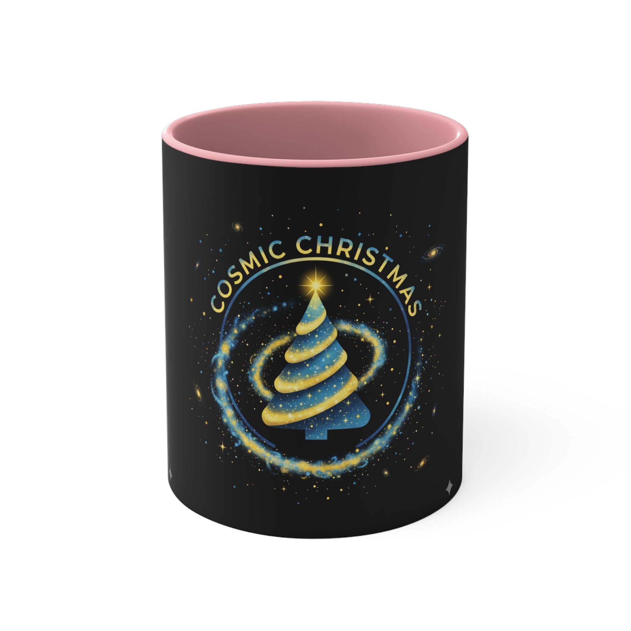 Cosmic Christmas Mug — 11oz Accent Holiday Coffee Cup❄️