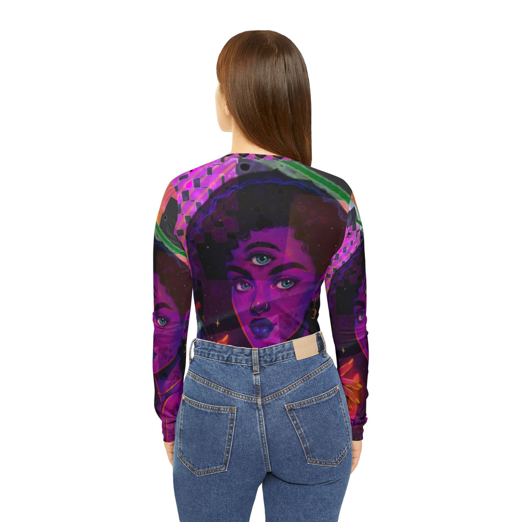 Women's Long Sleeve V-neck Shirt (AOP)