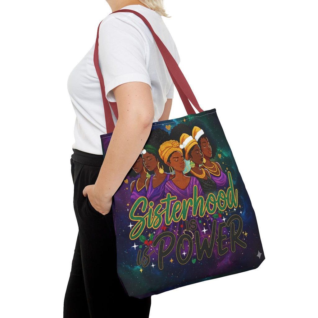 Sisterhood Power Tote Bag – Afrocentric Women Unity Canvas Tote