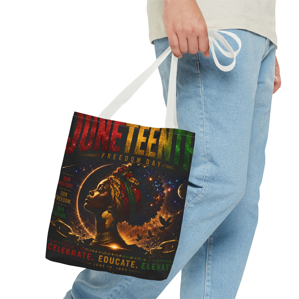 Juneteenth Freedom Day Tote Bag — Afrocentric Celebration Canvas Tote