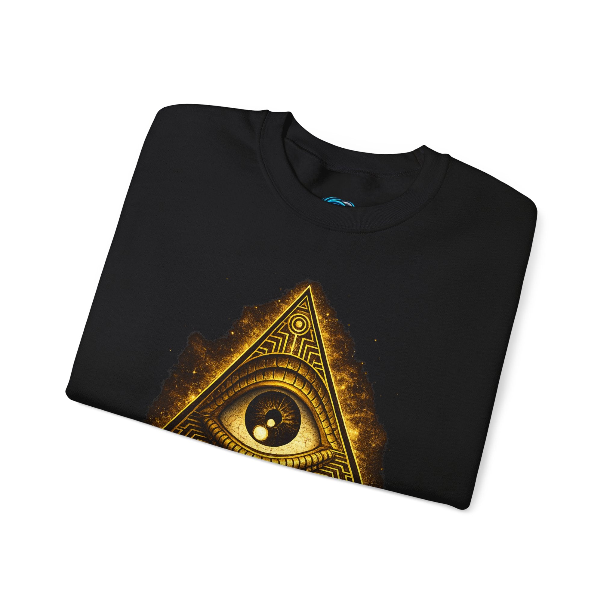 Open Your Mind All-Seeing Eye Pyramid Sweatshirt Printify