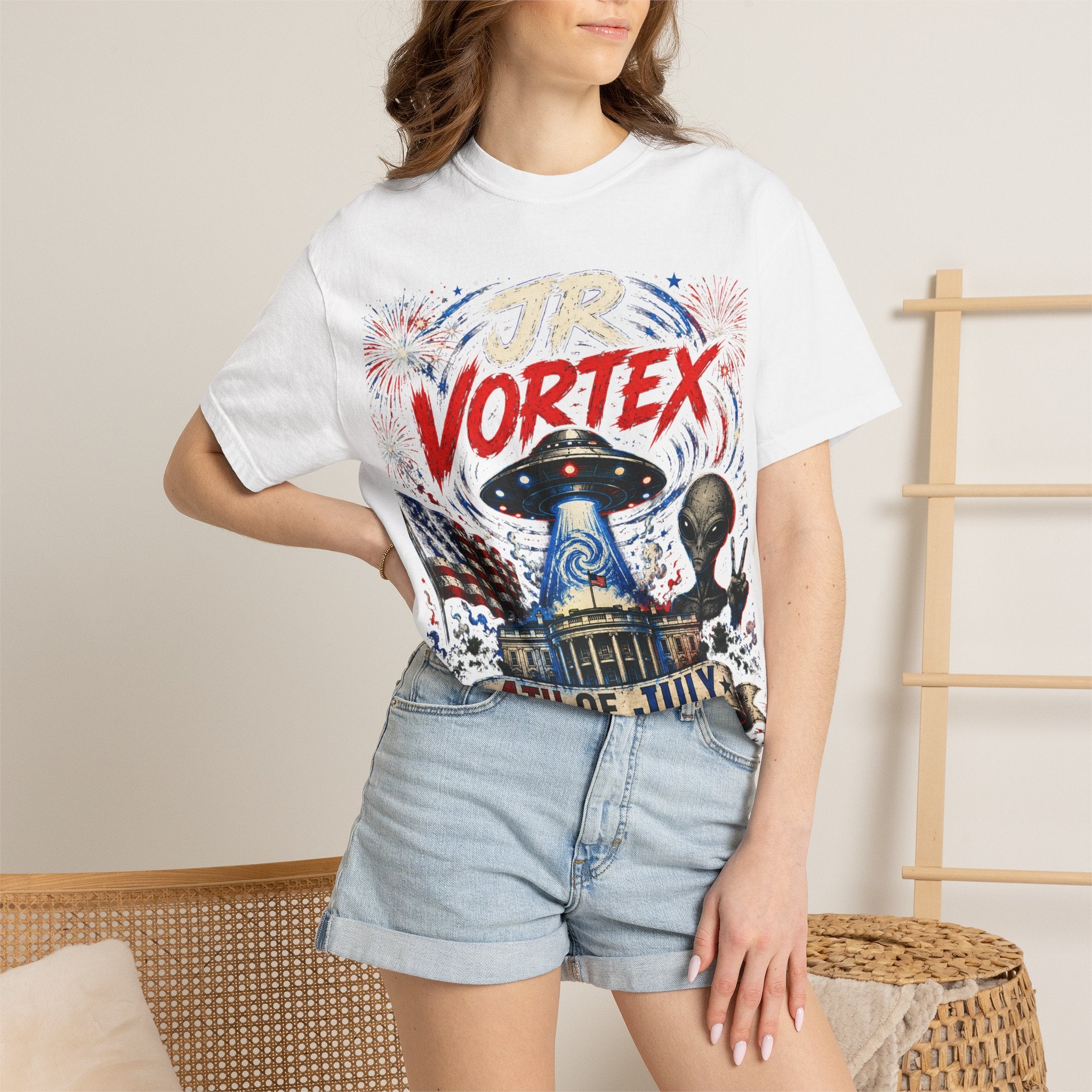 4th of July Vortex UFO T-Shirt