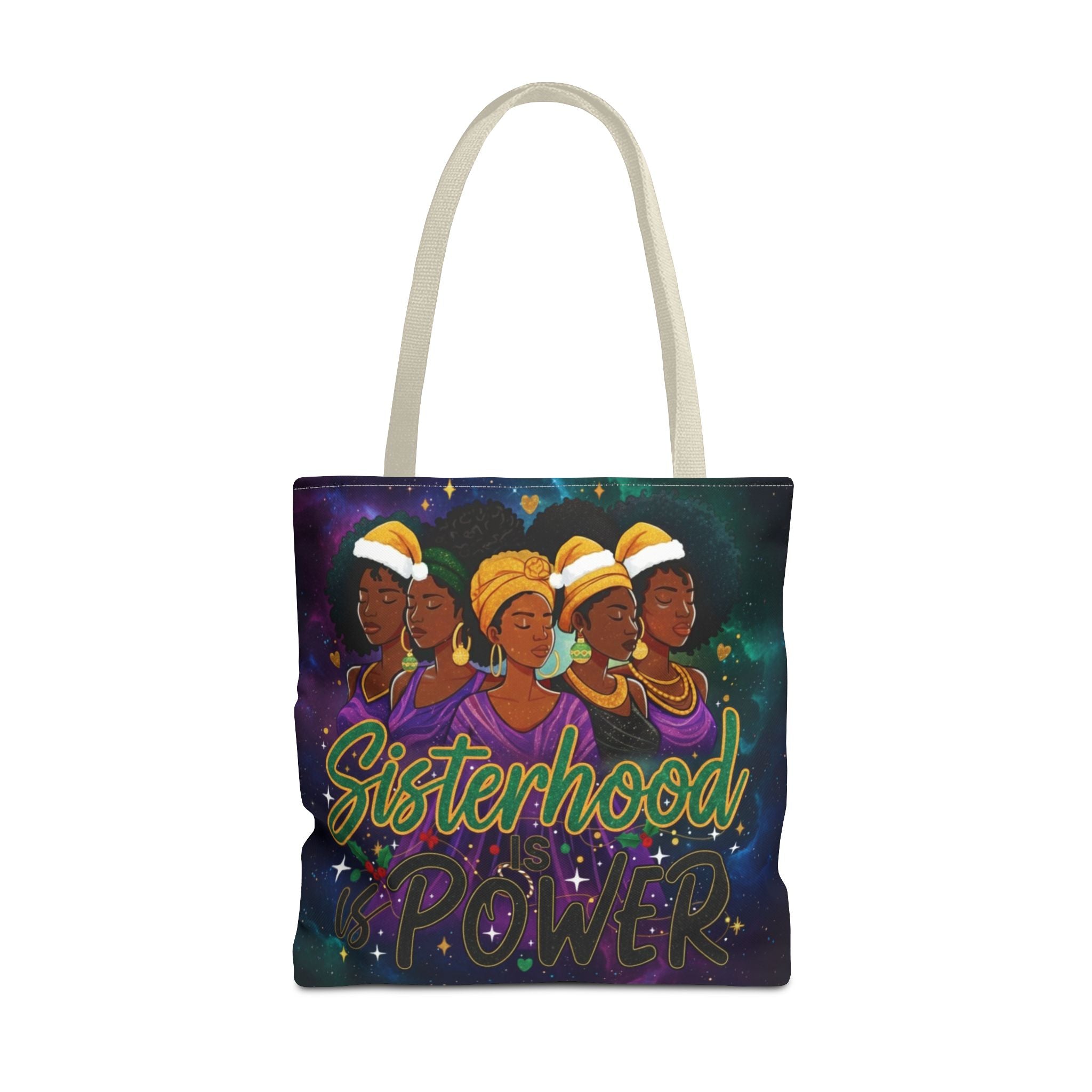Sisterhood Power Tote Bag – Afrocentric Women Unity Canvas Tote