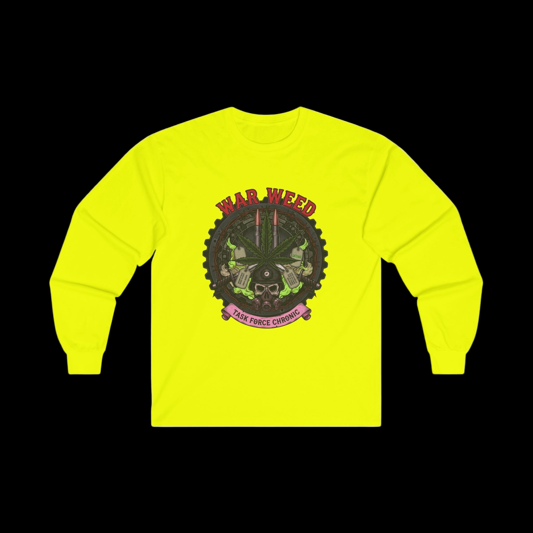 War weed Cotton Long Sleeve Tee