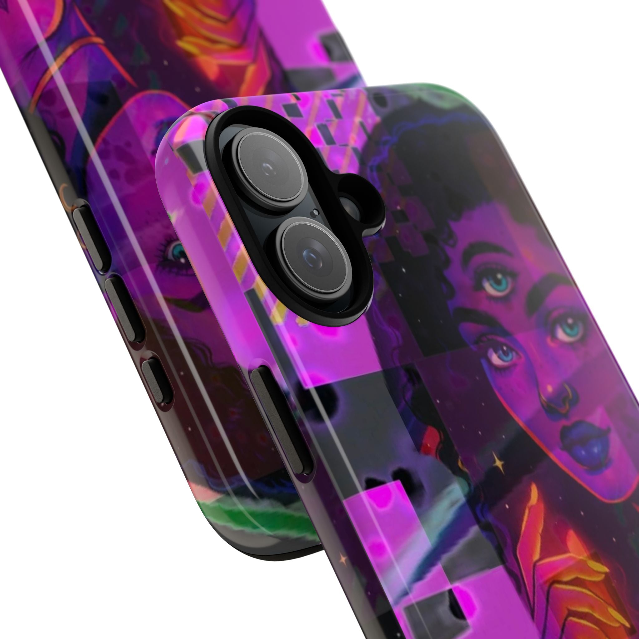 Third-Eye Goddess Phone Case — Neon Psychic Art iPhone Cover