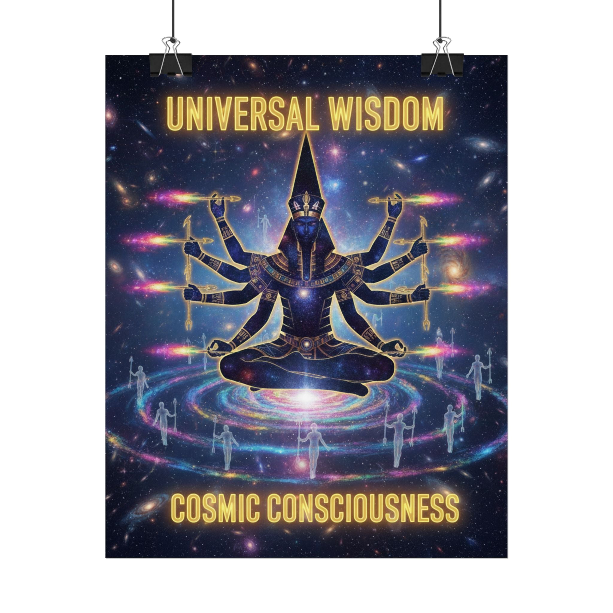 Rolled Poster — "Universal Wisdom: Cosmic Consciousness" Spiritual Wall Art