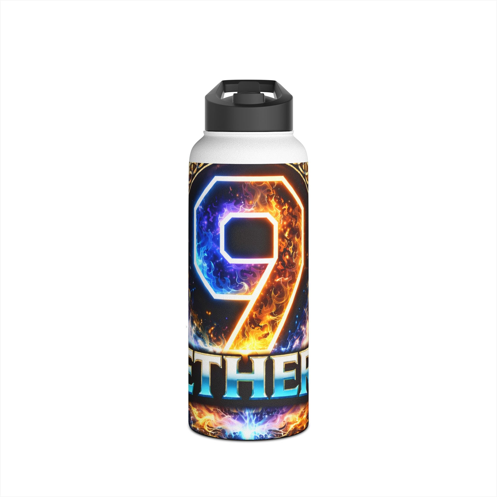 9 Ether Cosmic Energy Water Bottle 🌀, Standard Lid