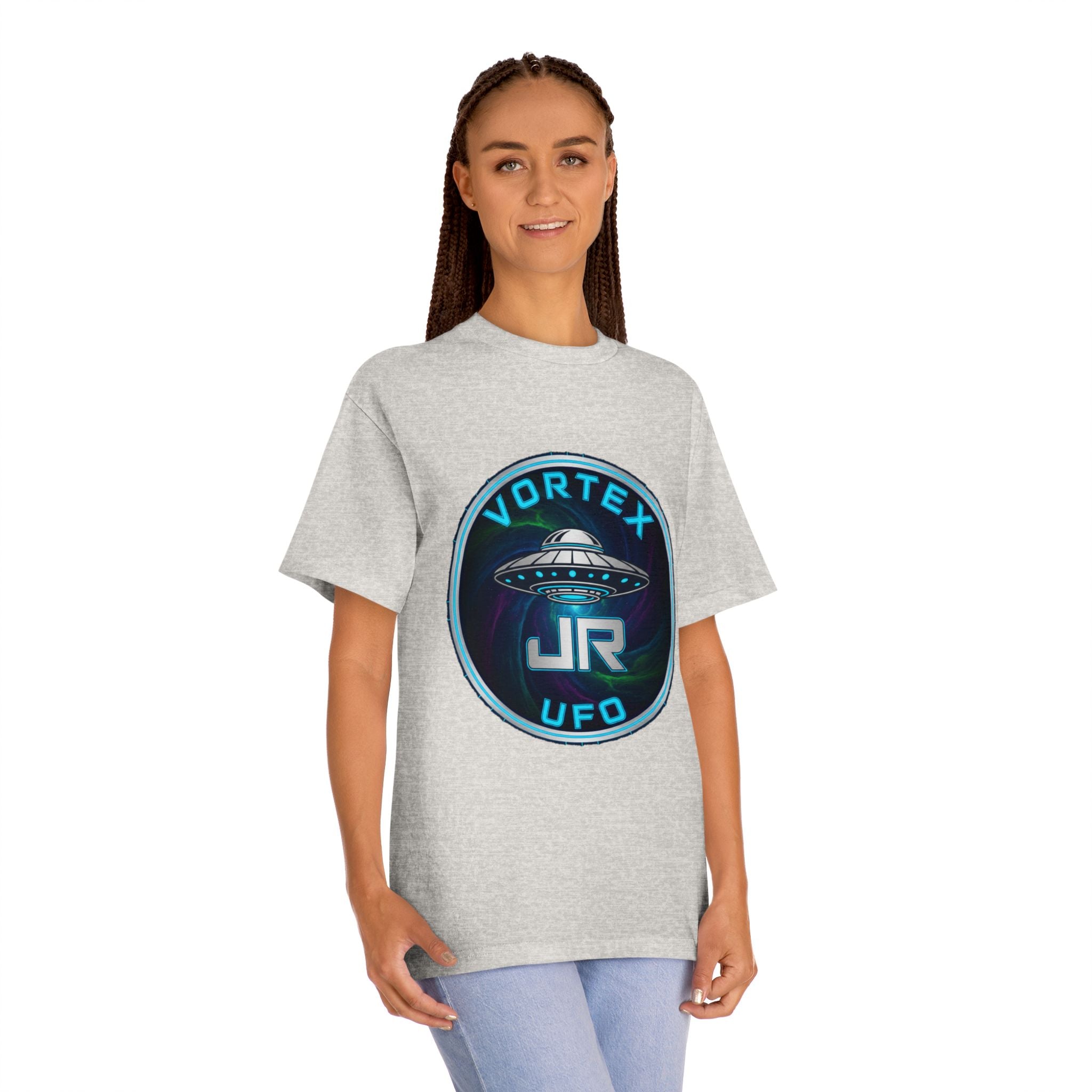 UFO Vortex JR Tee — Retro Sci‑Fi Alien Saucer Shirt Printify