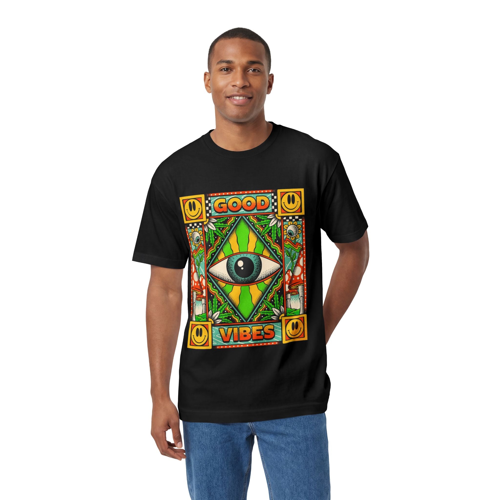 GOOD VIBES FREQUENCY TEE 👁️🌀