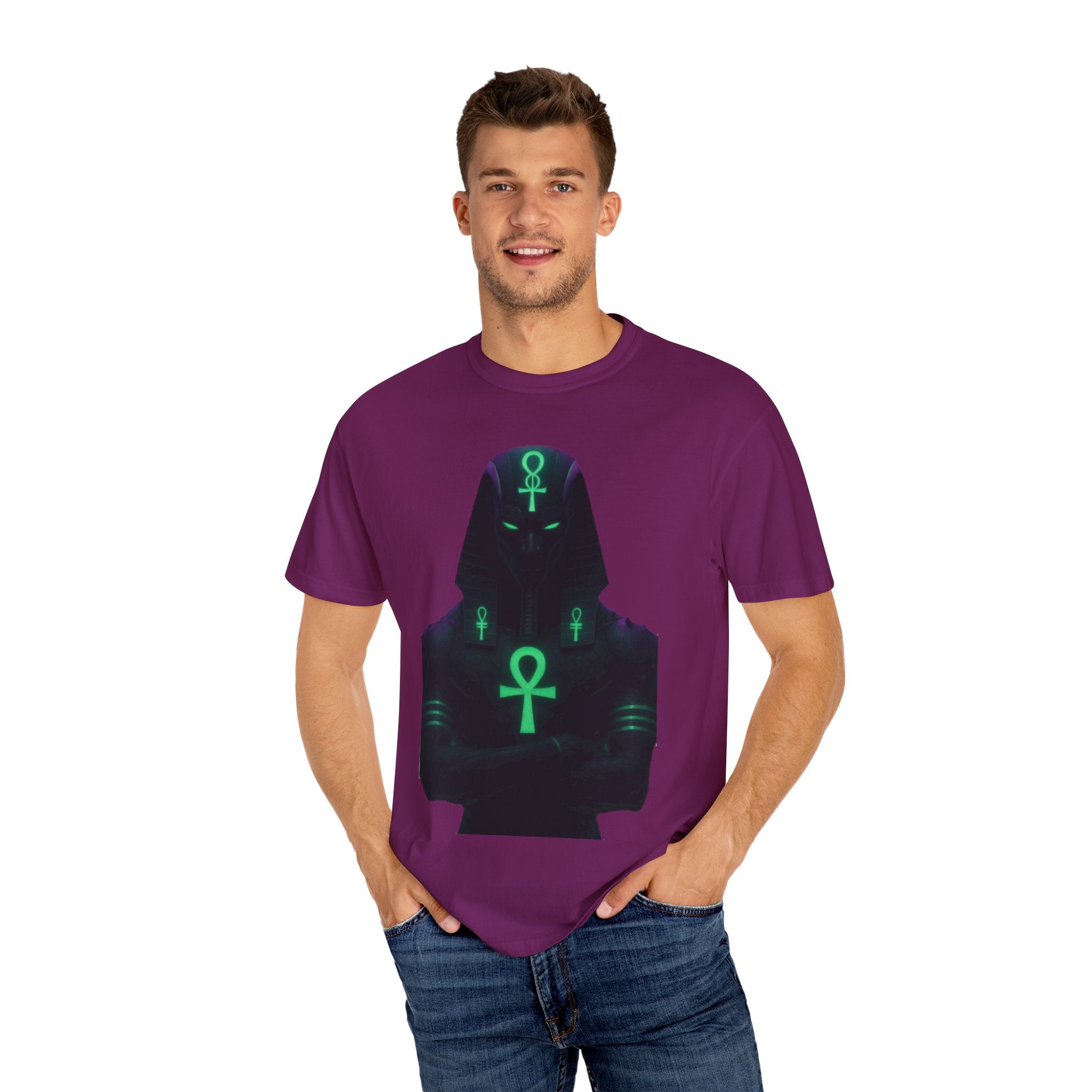 Mystical Ankh Graphic T-Shirt, Unisex Tee, Spiritual Gift, Unique Fashion, Festival Wear, Everyday Comfort