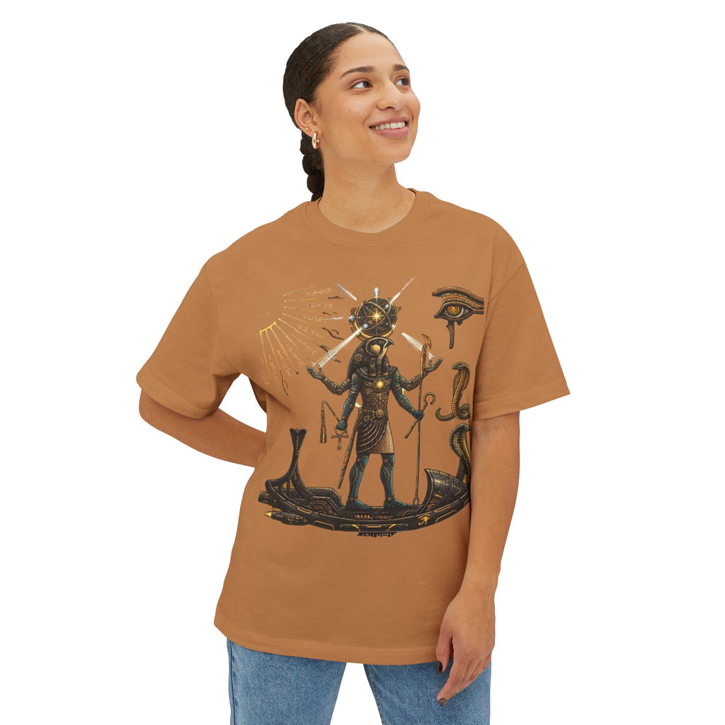 Ra Rising Oversized Tee — Ancient Egyptian God