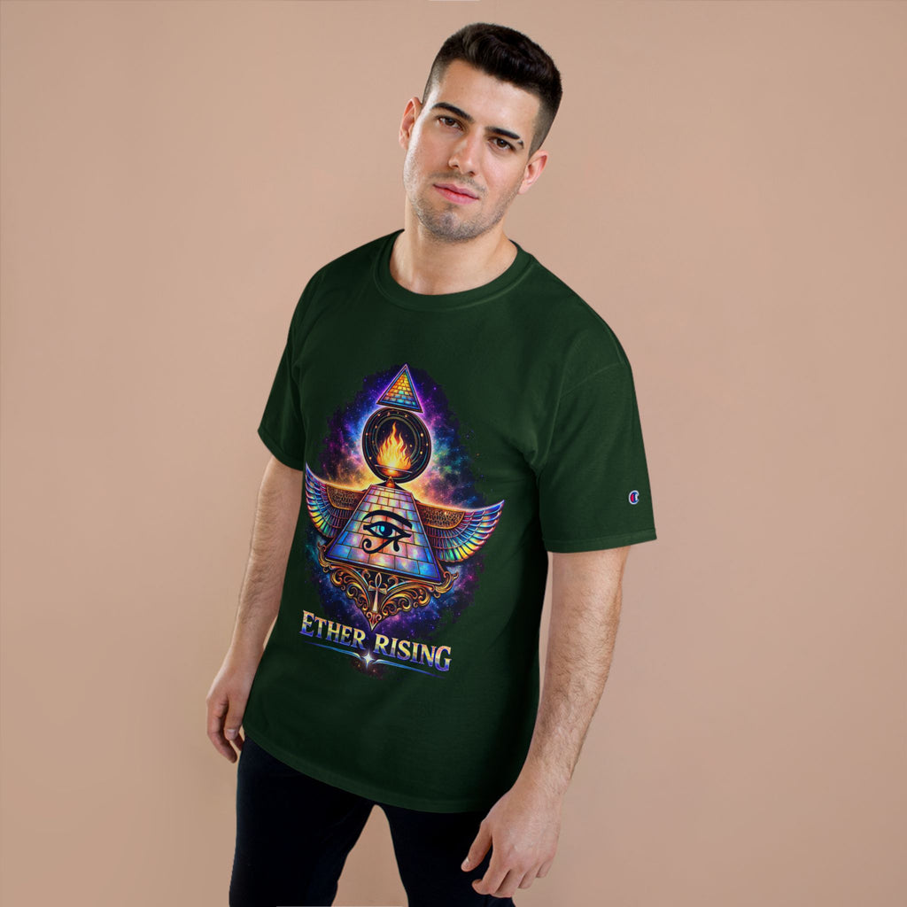 Ether Rising T-Shirt — Mystic All-Seeing Eye Graphic Tee Printify