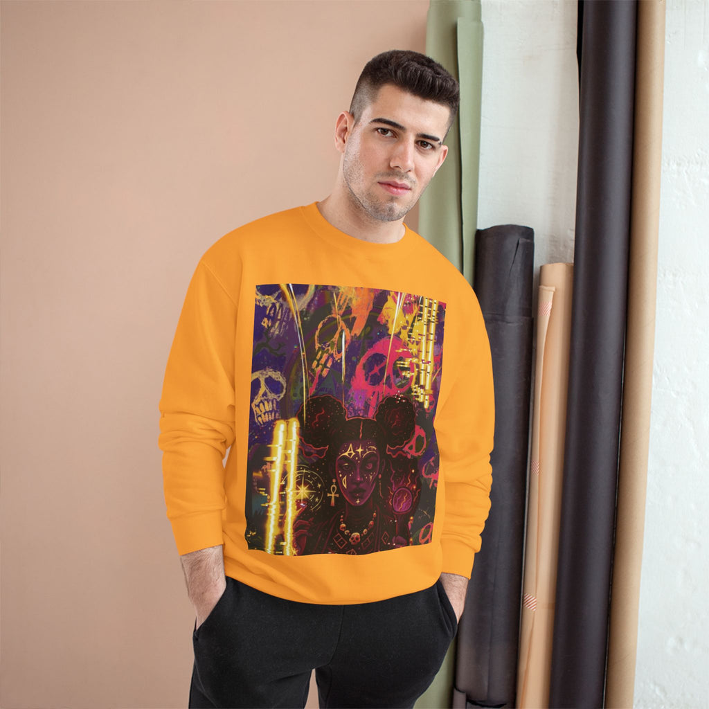 Celestial Flow Champion Sweatshirt — Stellar Moon & Star Pullover