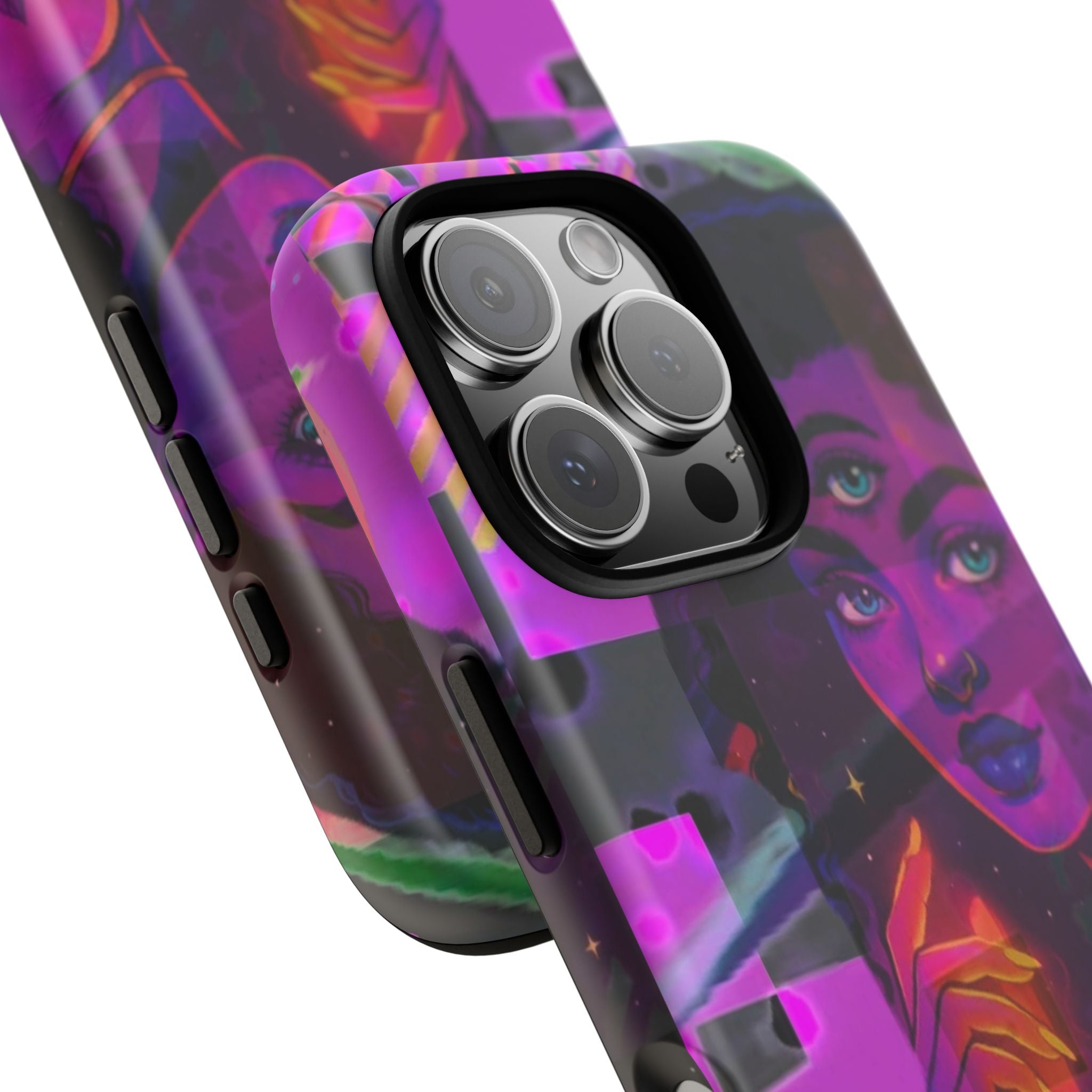 Third-Eye Goddess Phone Case — Neon Psychic Art iPhone Cover