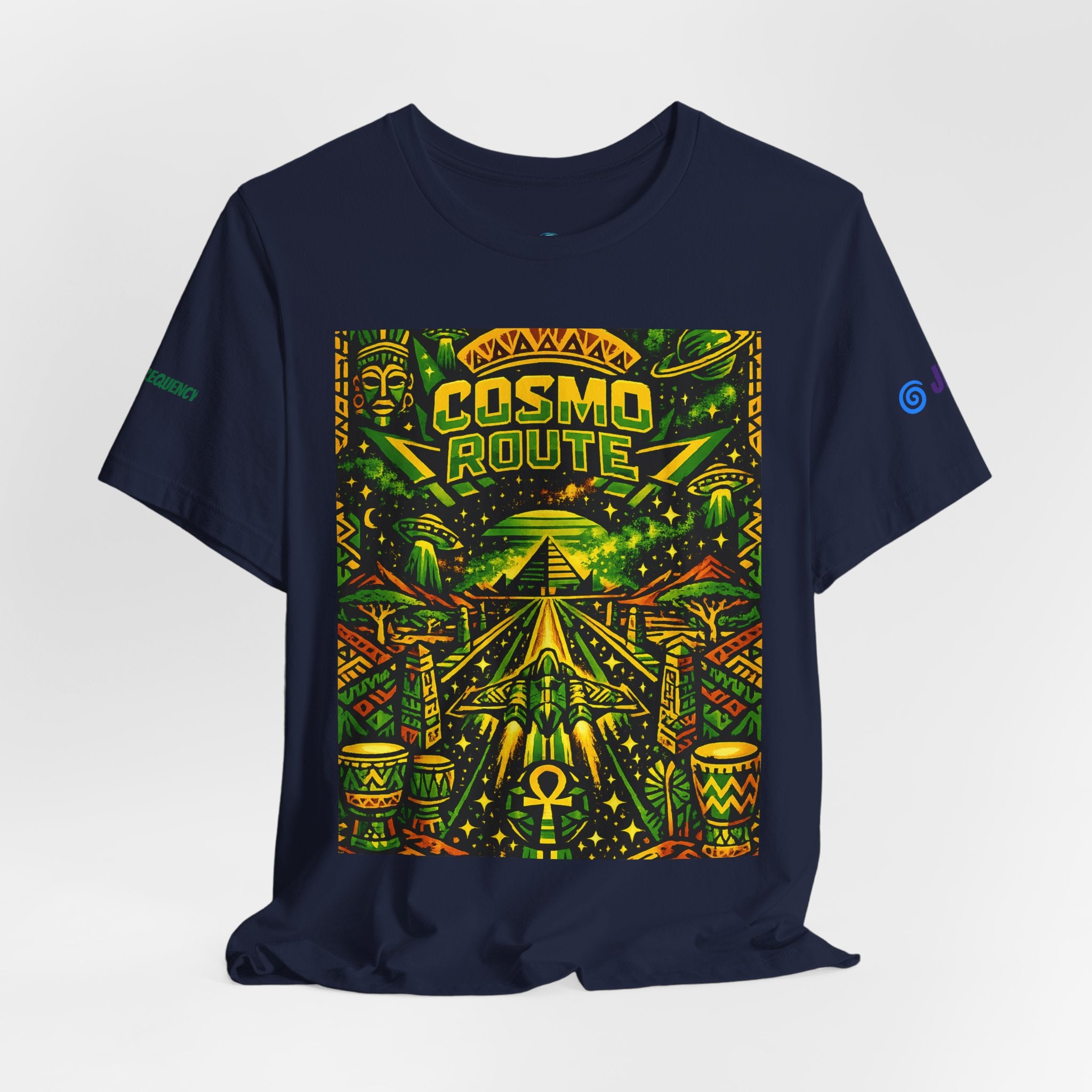 Cosmo Route / Ether Rising  ✅️✅️✅️ Tee — Cosmic Roots Collection Printify
