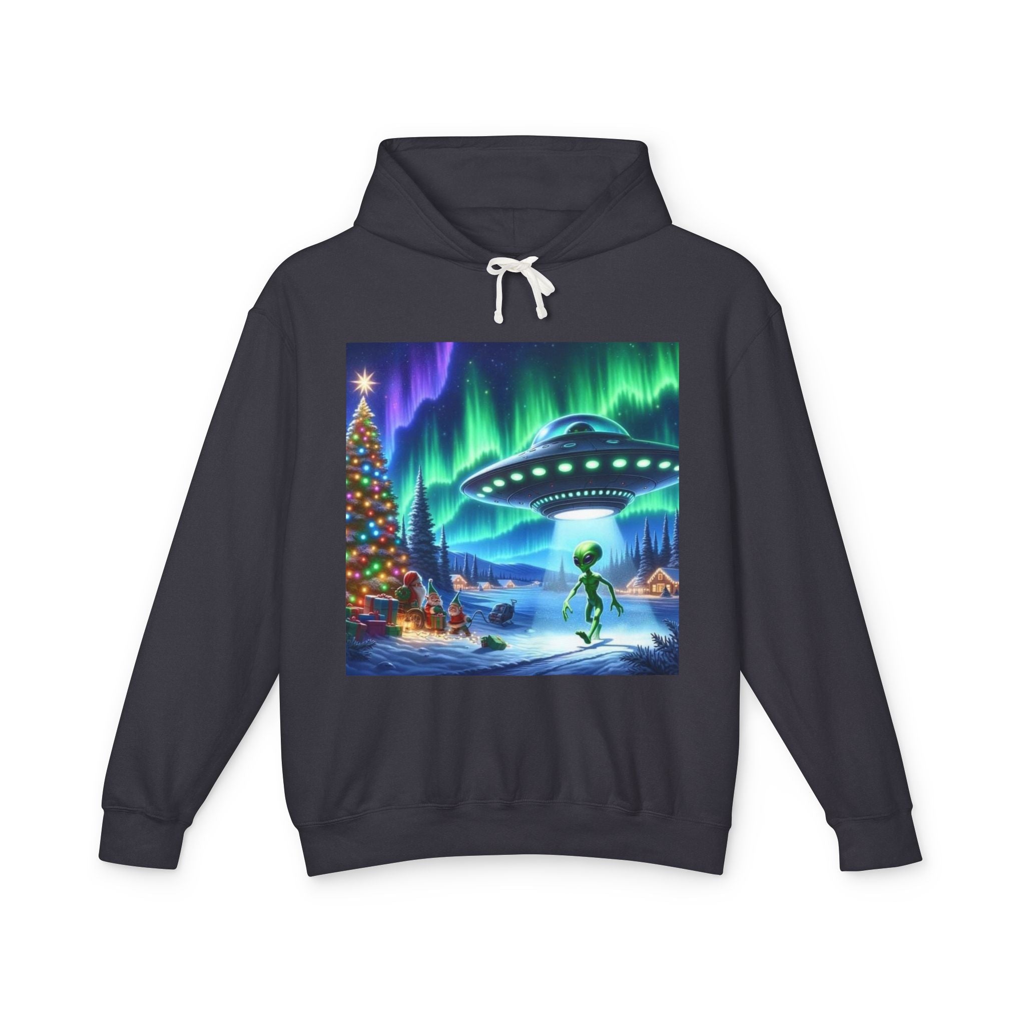 Alien Christmas Lightweight Hoodie🎁🎁🎄