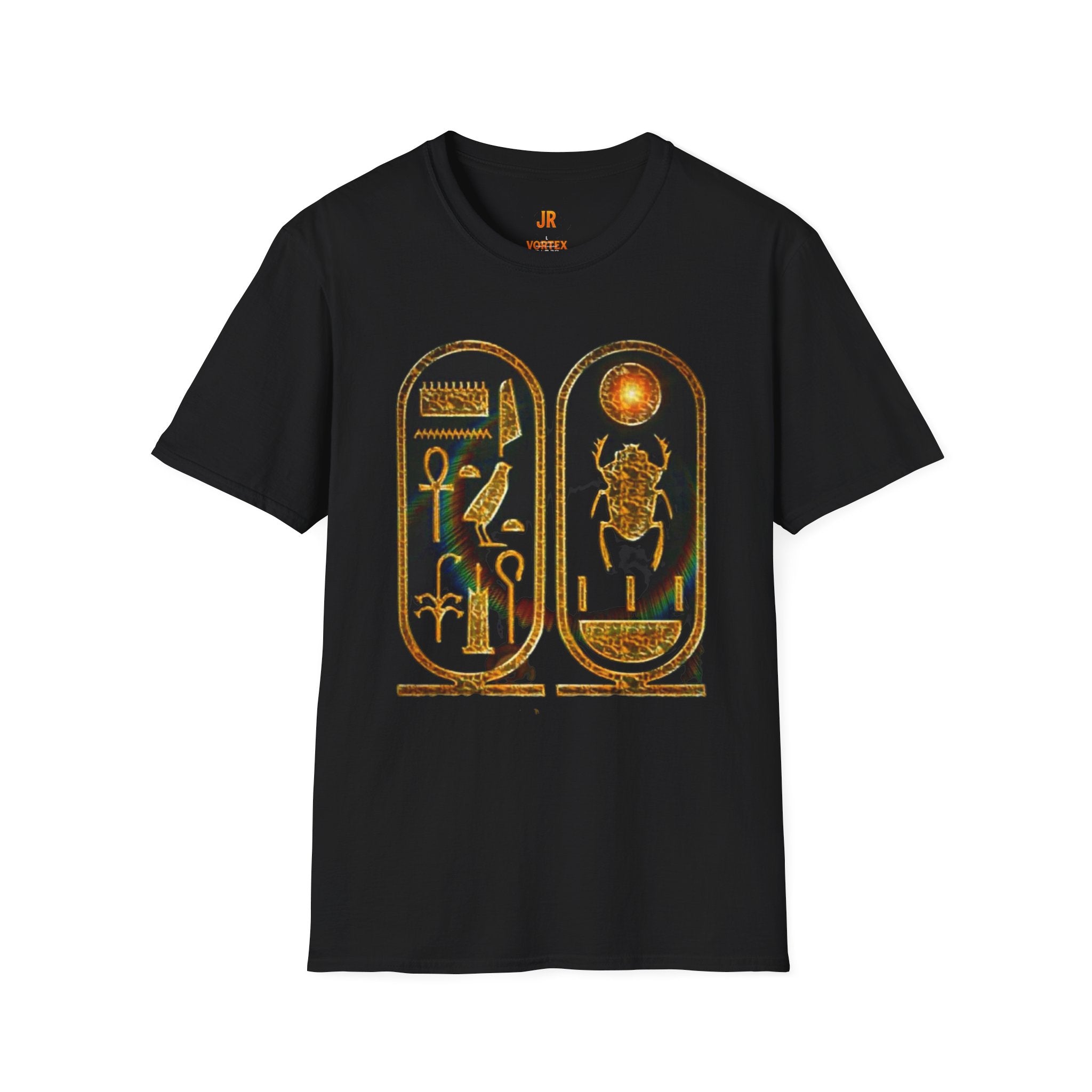 Vintage Egyptian Art Unisex Softstyle T-Shirt - Retro Graphic Tee, Unisex Casual Wear, Unique Gift for History Lovers, Summer Essential Printify