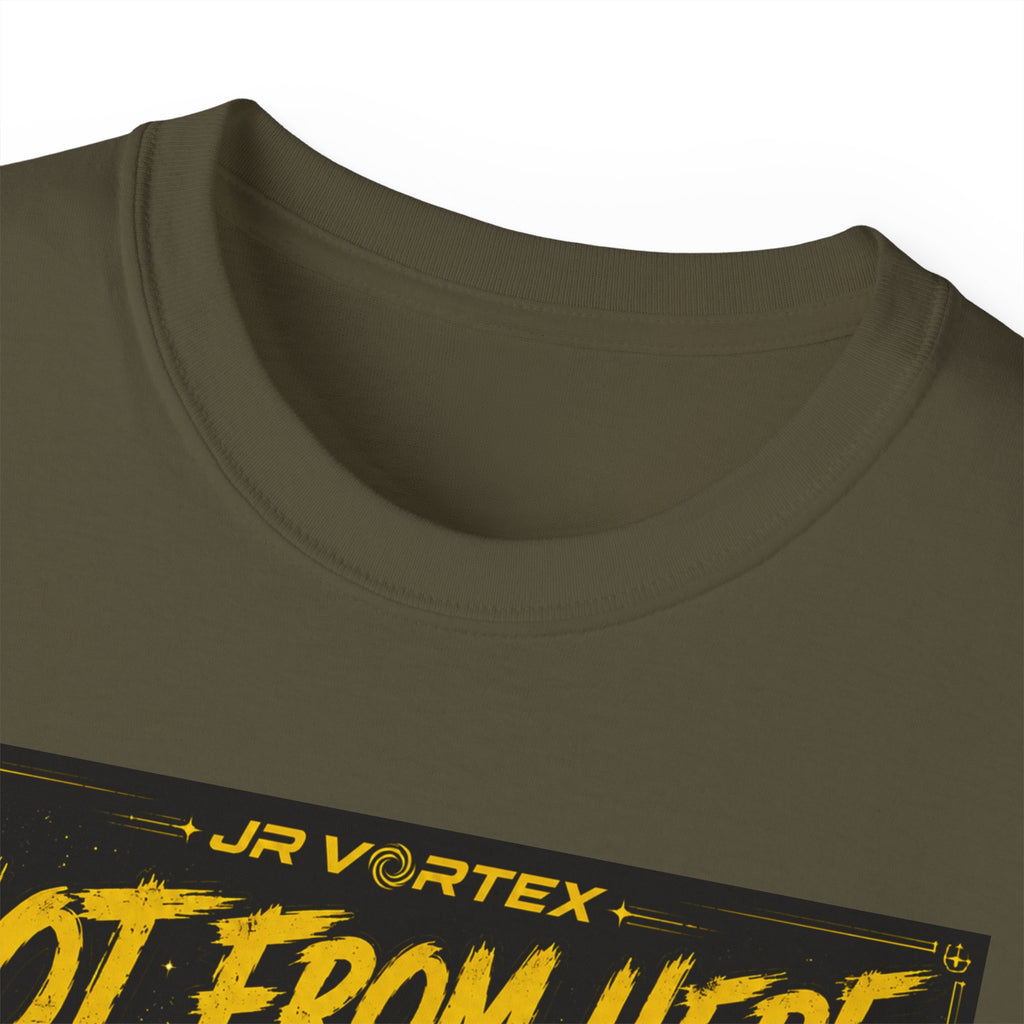 Not From Here T‑Shirt — Retro Route 66 Alien Road Trip Graphic Tee