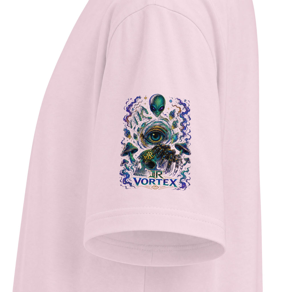 Psychedelic "Reality Bends" Graphic T-Shirt — Alien Eye & Crown Skull Tee
