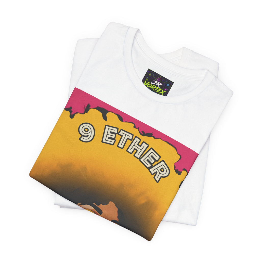 9 Ether Afro Queen Tee — Bold Afrocentric Portrait Graphic T-Shirt