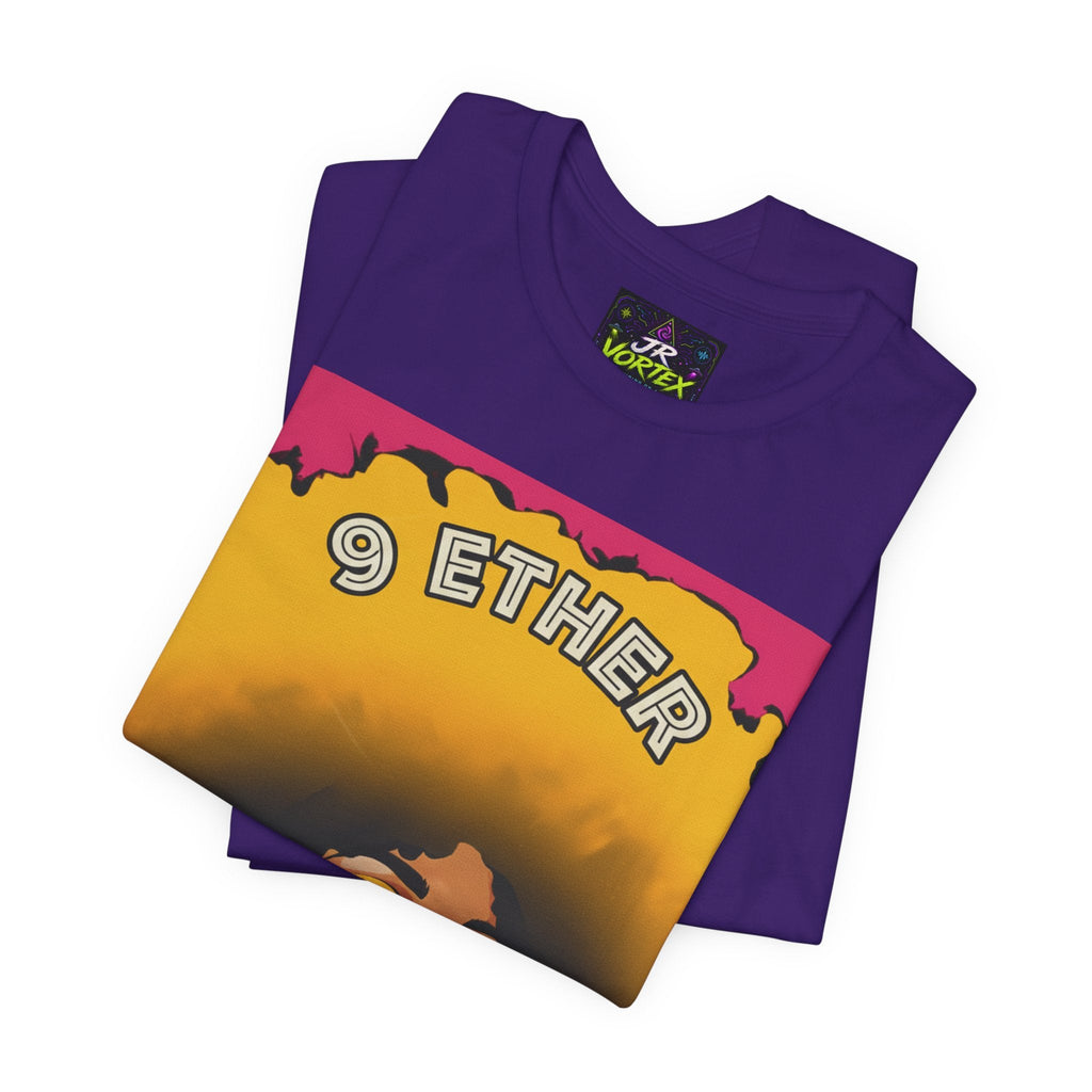 9 Ether Afro Queen Tee — Bold Afrocentric Portrait Graphic T-Shirt
