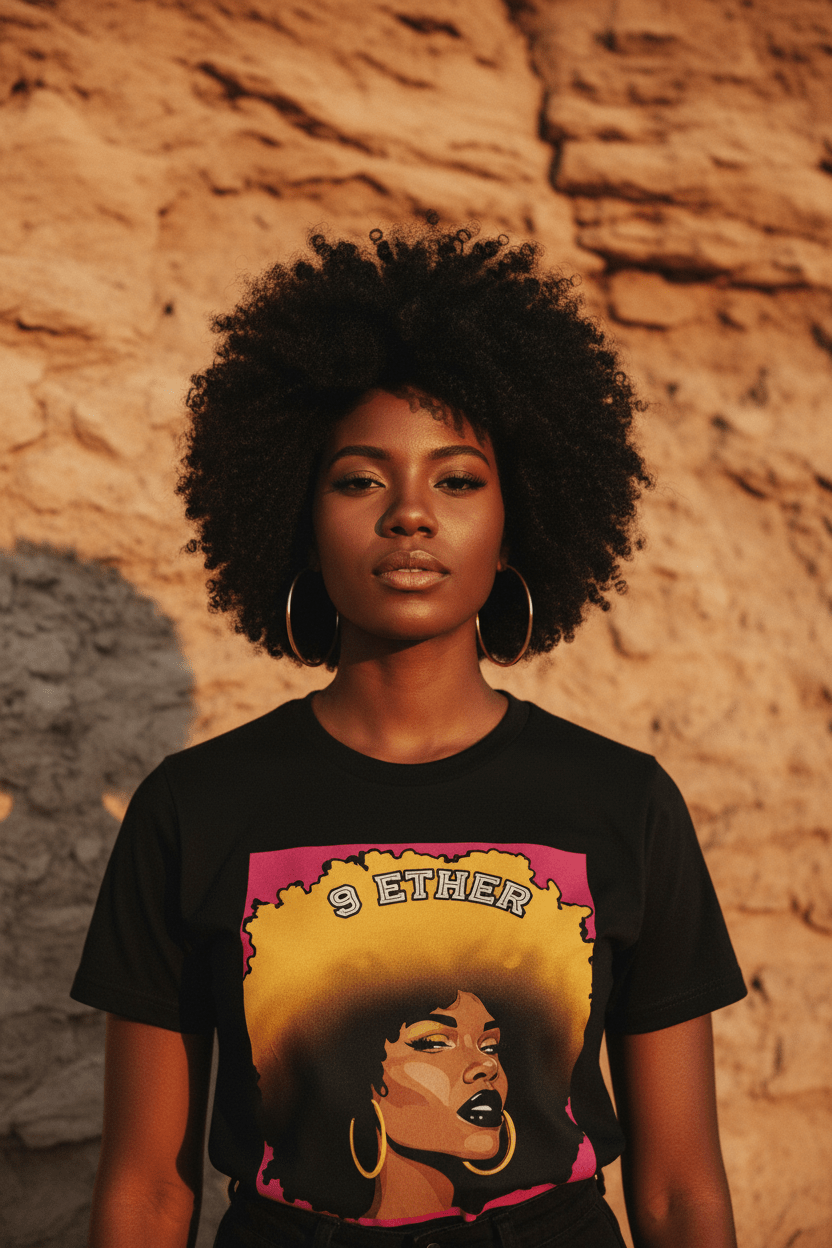 Afro Queen Desert Stone Wall