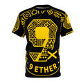 9 Ether Black & Yellow All-Over Graphic Tee Printify