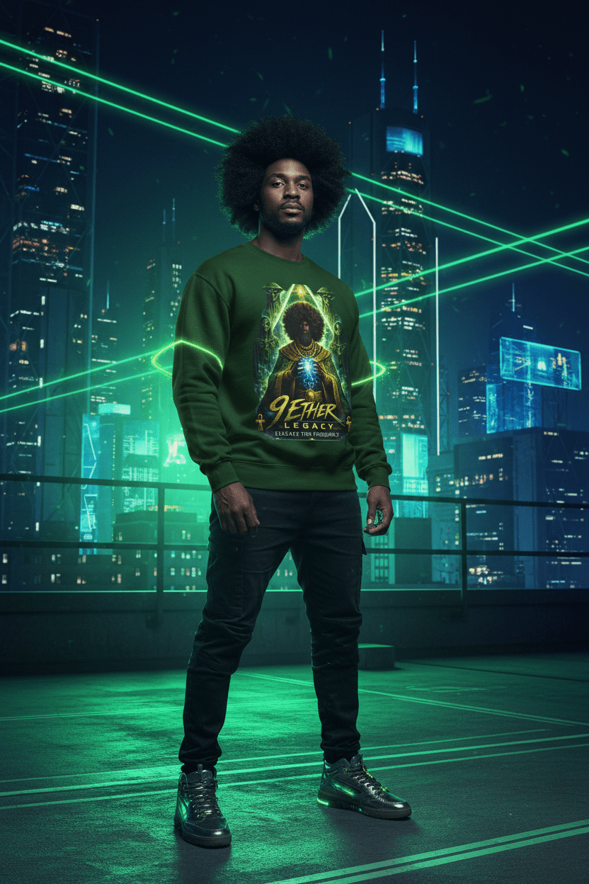 9 Ether Legacy Sweatshirt Cosmic Streetwear Night
