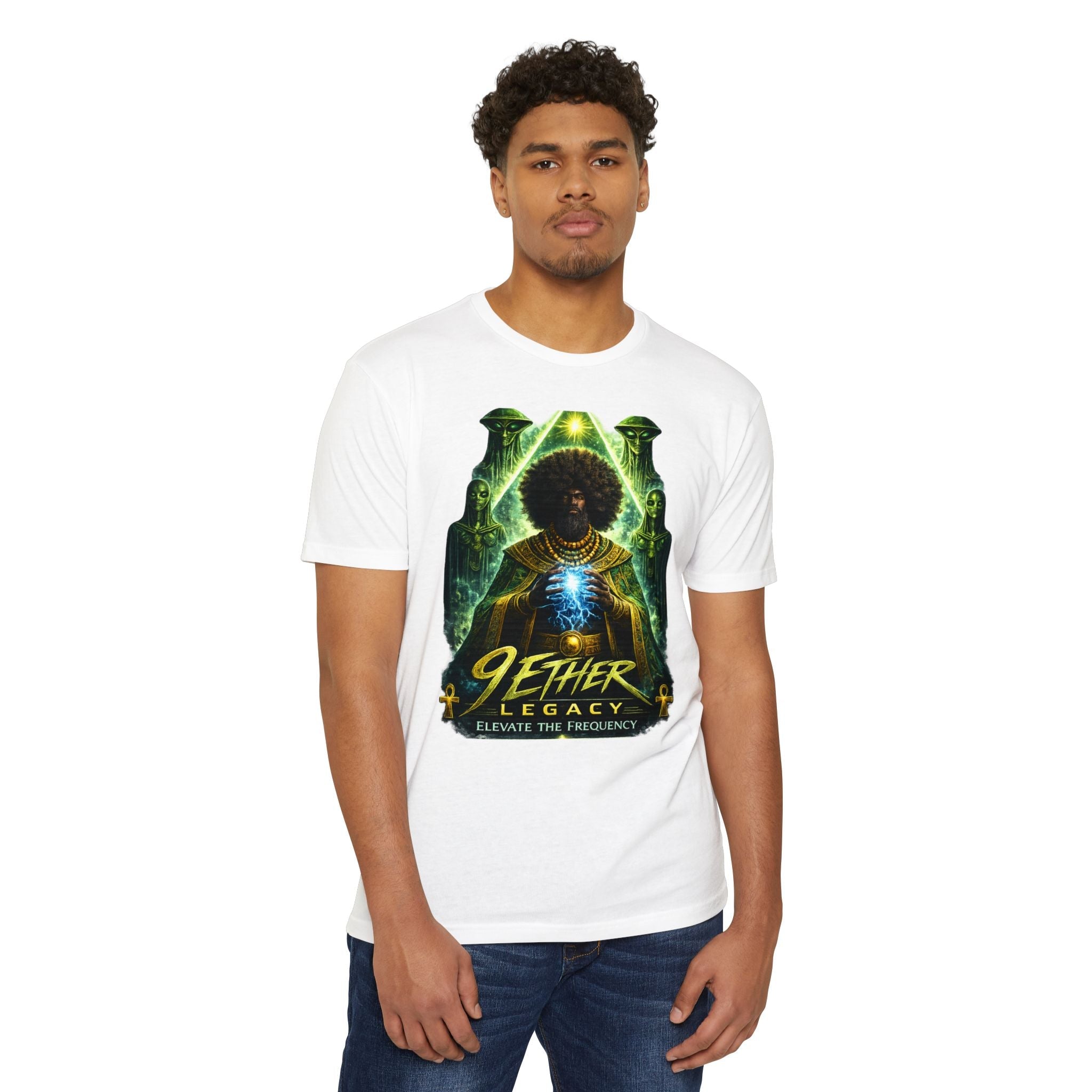 9 Ether Legacy Tee — Afro-Futurist Cosmic Graphic Shirt Printify