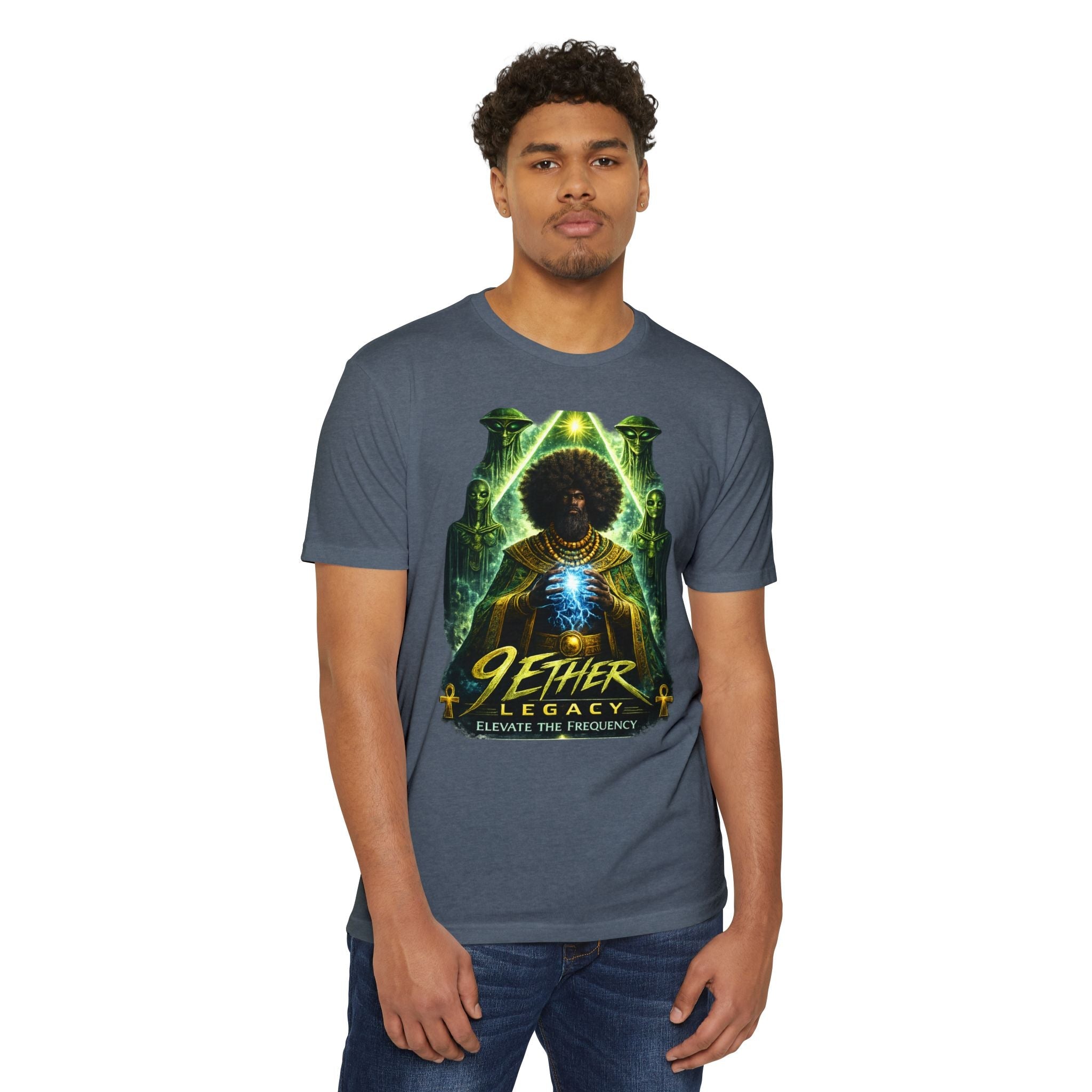 9 Ether Legacy Tee — Afro-Futurist Cosmic Graphic Shirt Printify