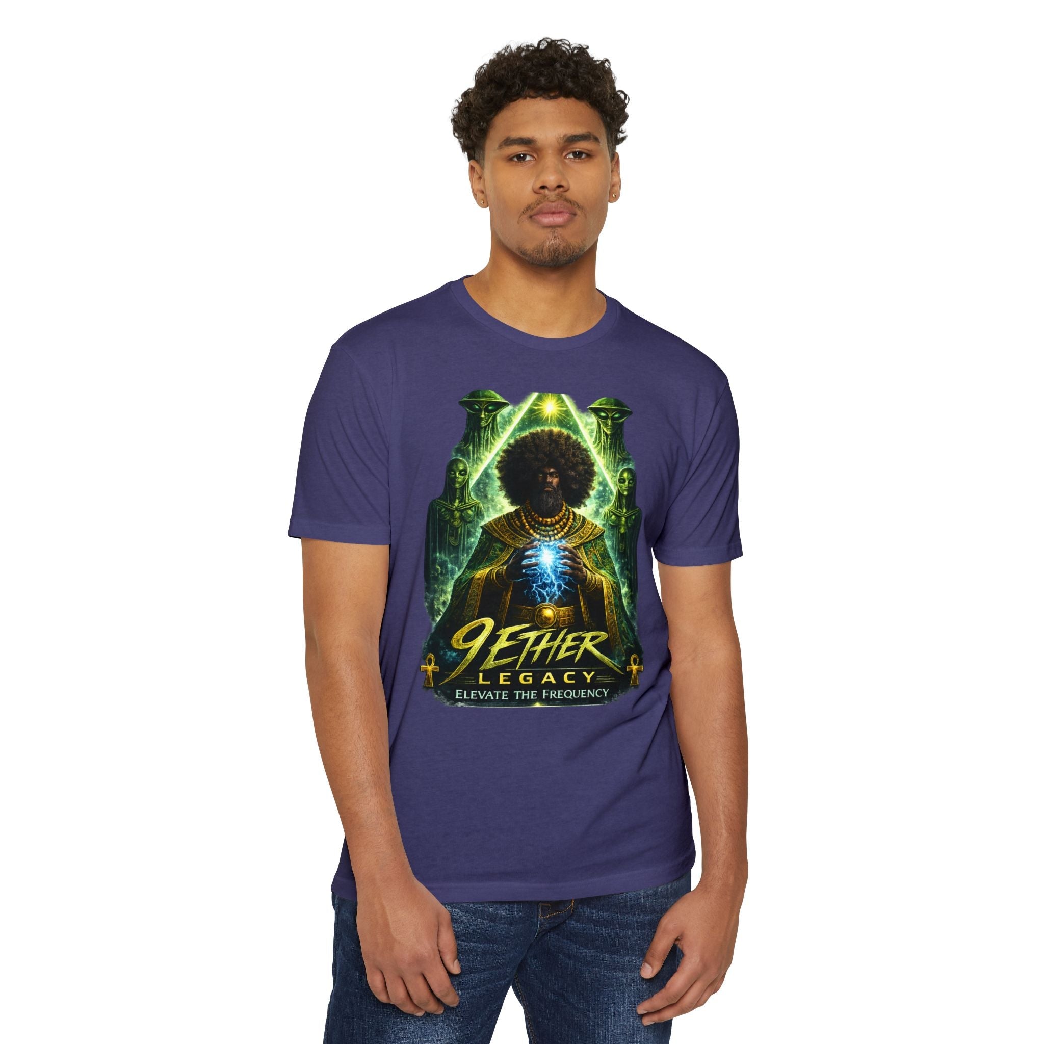 9 Ether Legacy Tee — Afro-Futurist Cosmic Graphic Shirt Printify