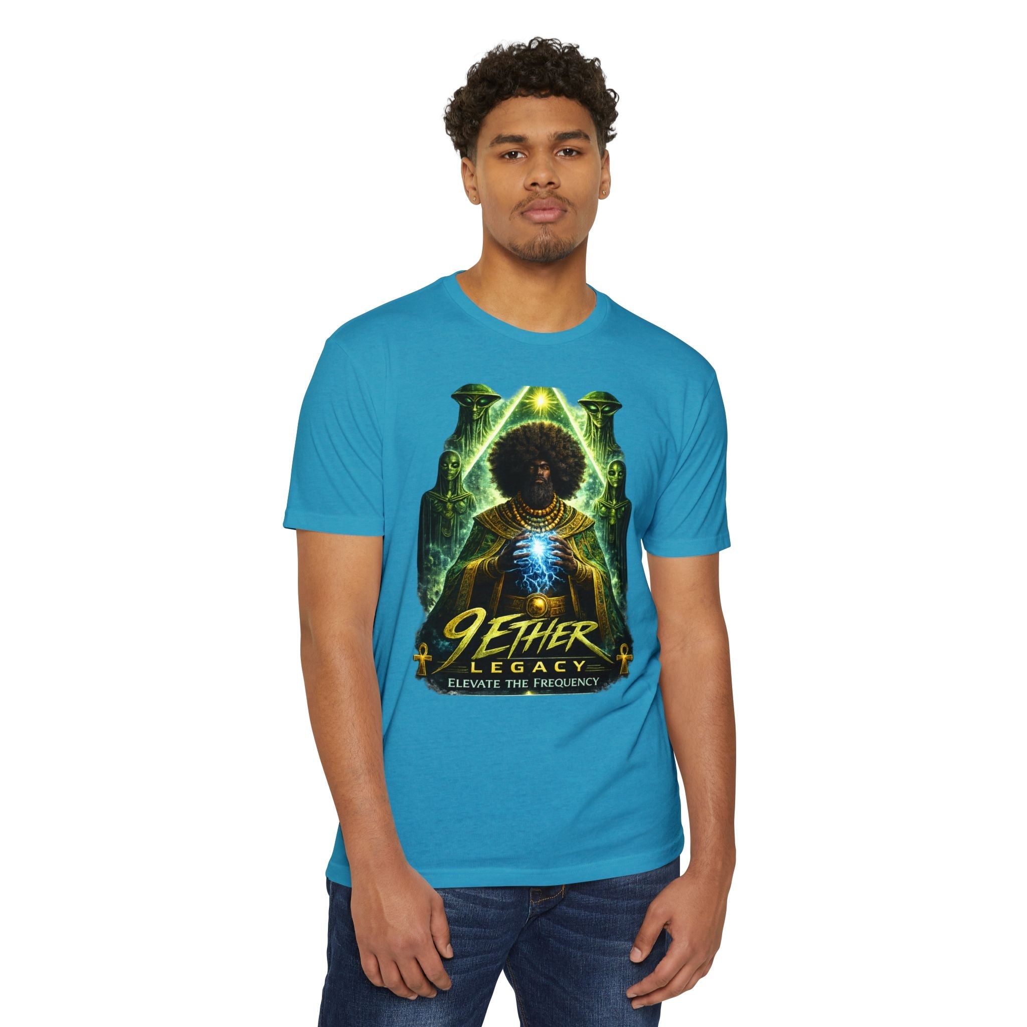 9 Ether Legacy Tee — Afro-Futurist Cosmic Graphic Shirt Printify