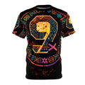 9 Ether Neon Frequency Graphic Tee Printify