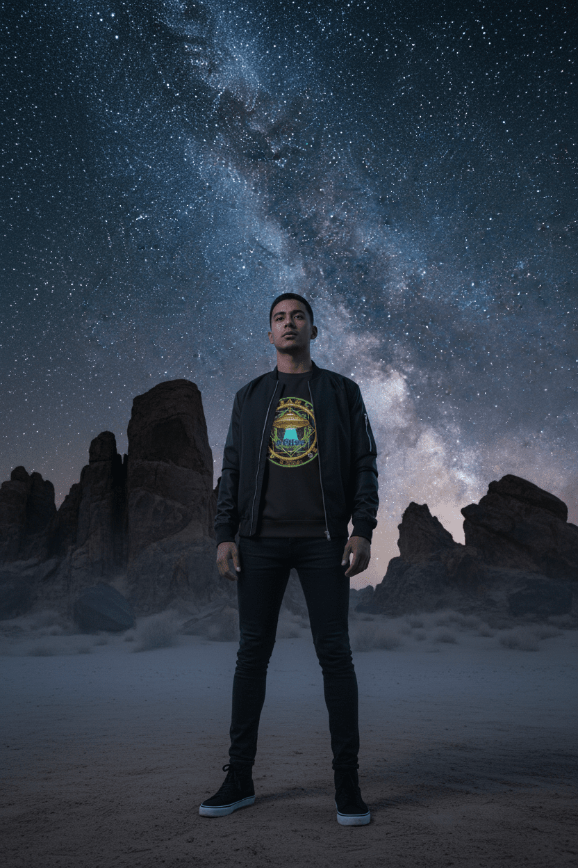 Desert starry night
