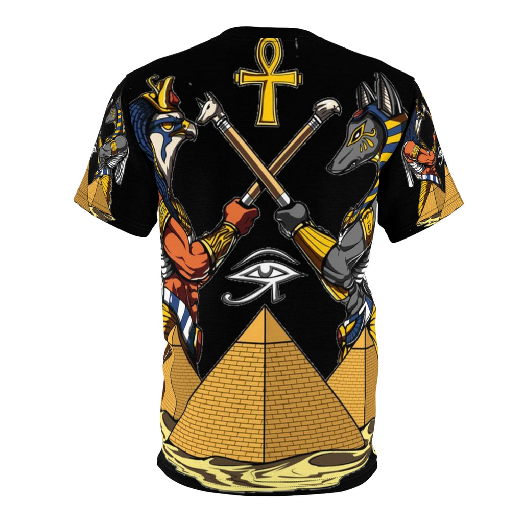 9 Ether Unisex Cut & Sew Tee — Spiritual All-Over Print Design