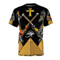 9 Ether Unisex Cut & Sew Tee — Spiritual All-Over Print Design