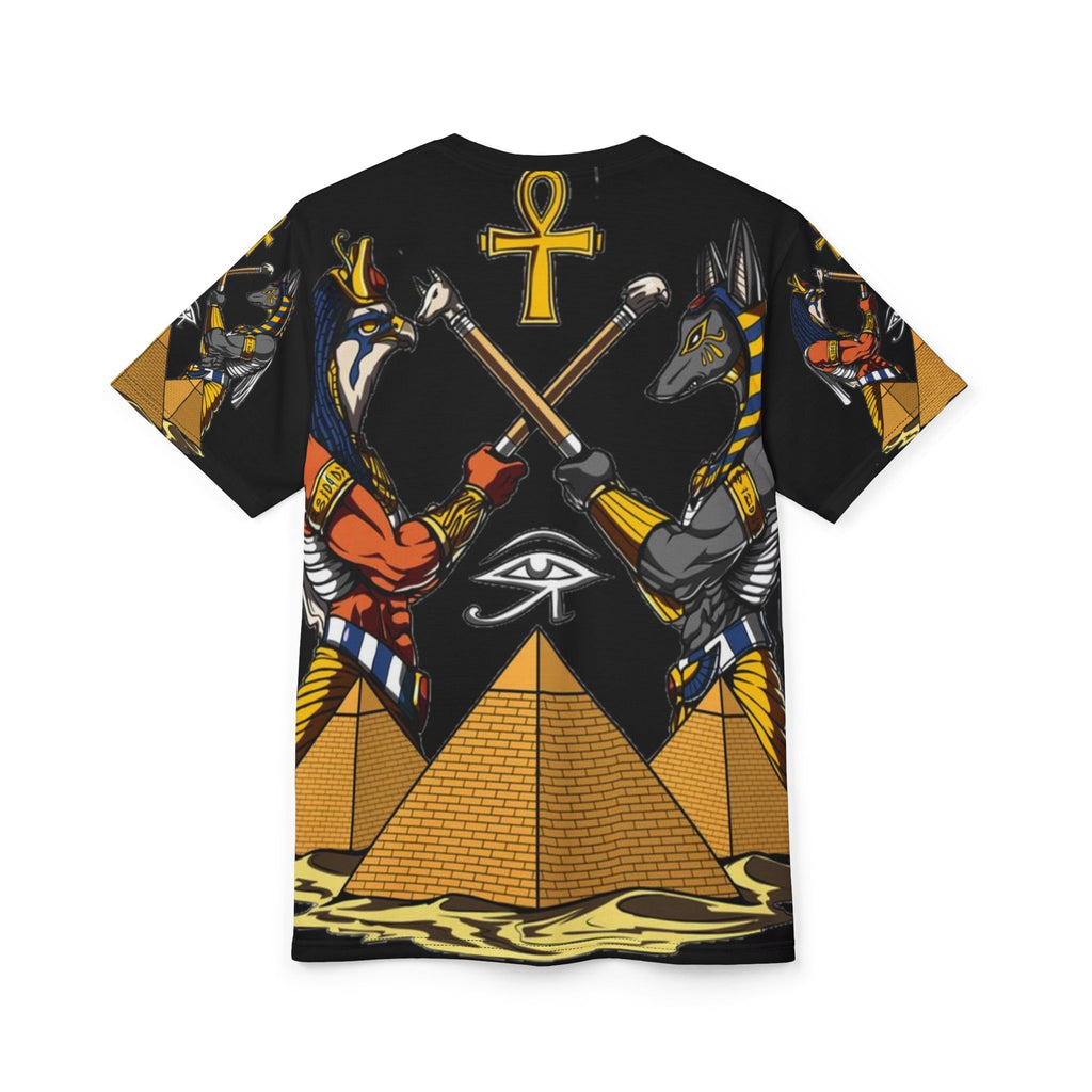 9 Ether Unisex Cut & Sew Tee — Spiritual All-Over Print Design