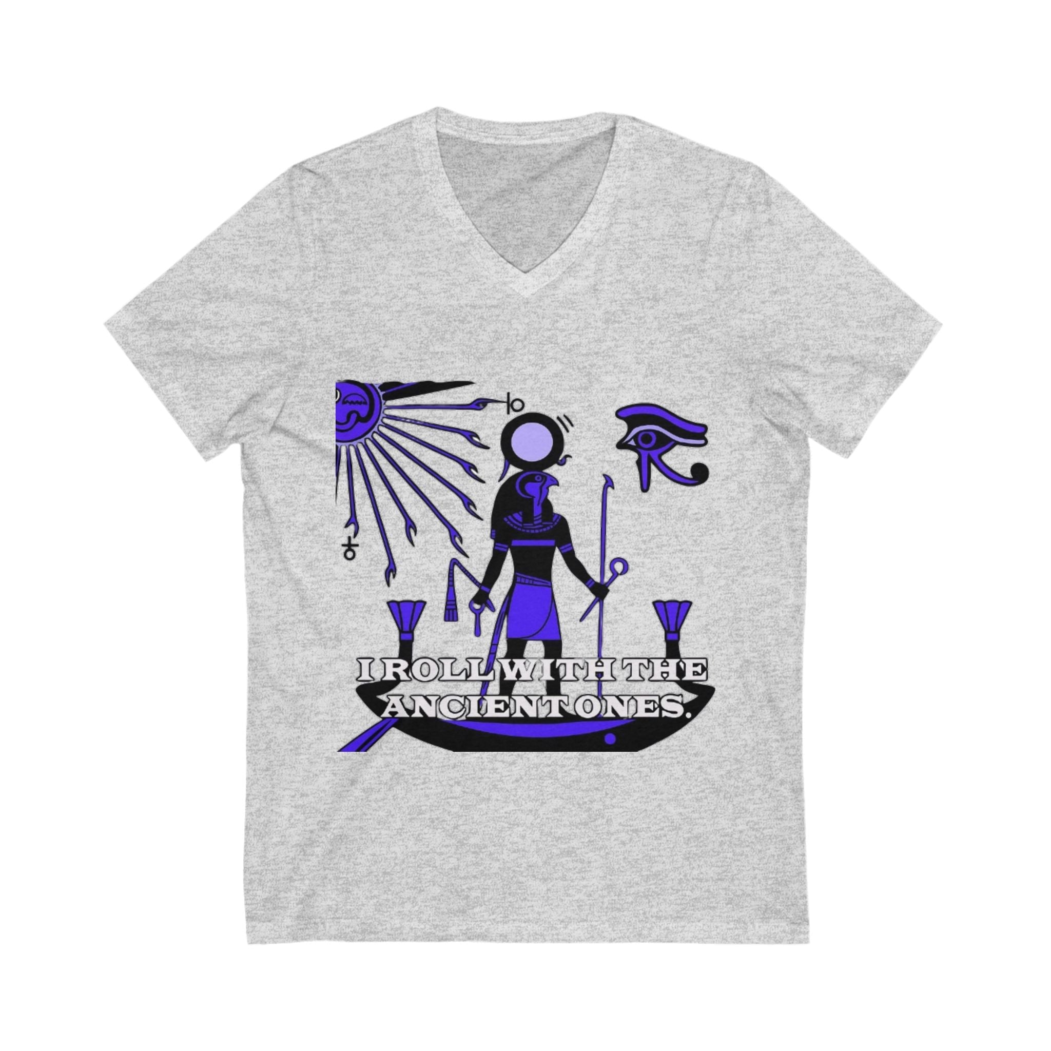 9 Ether Unisex Jersey Short Sleeve V-Neck Tee