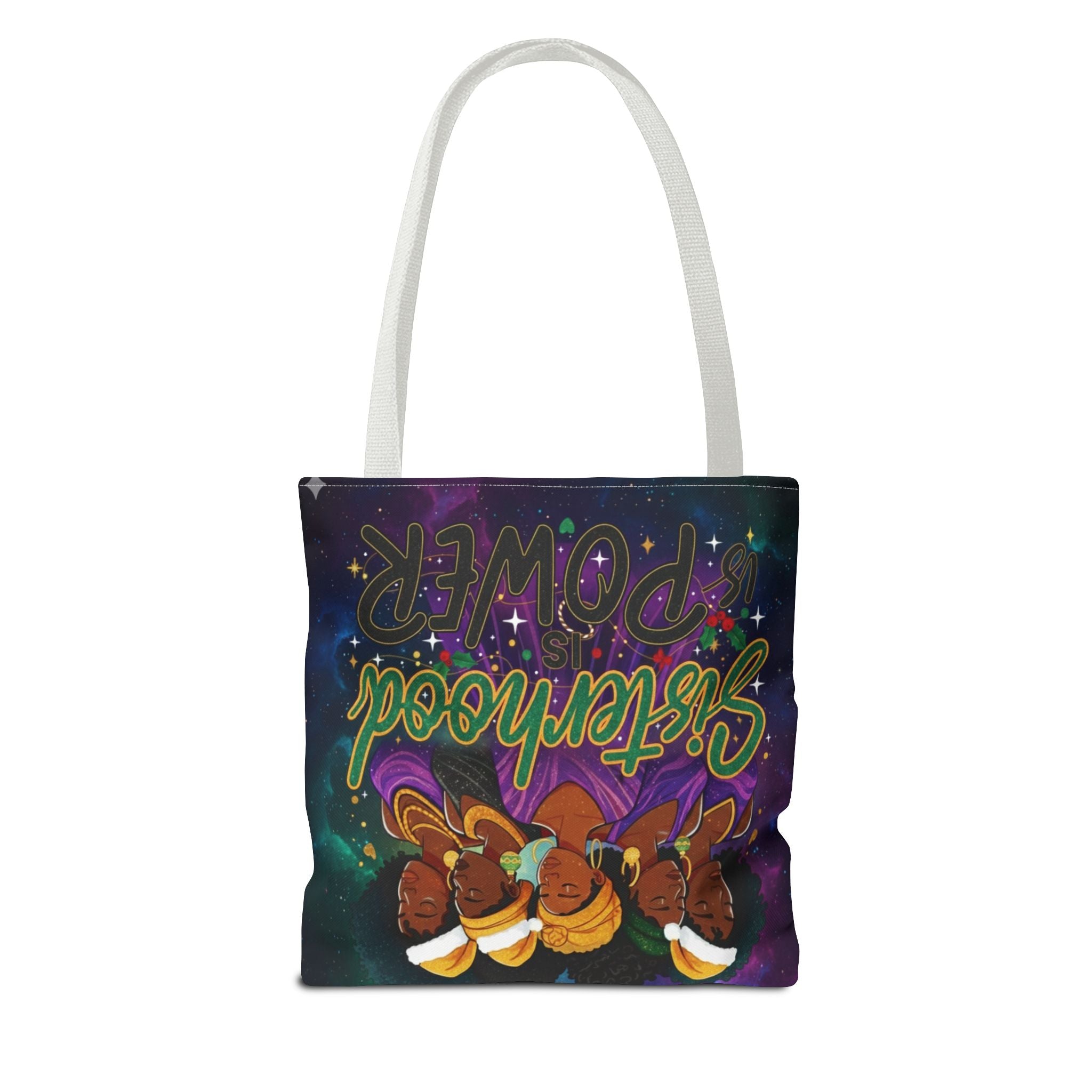 Sisterhood Power Tote Bag – Afrocentric Women Unity Canvas Tote
