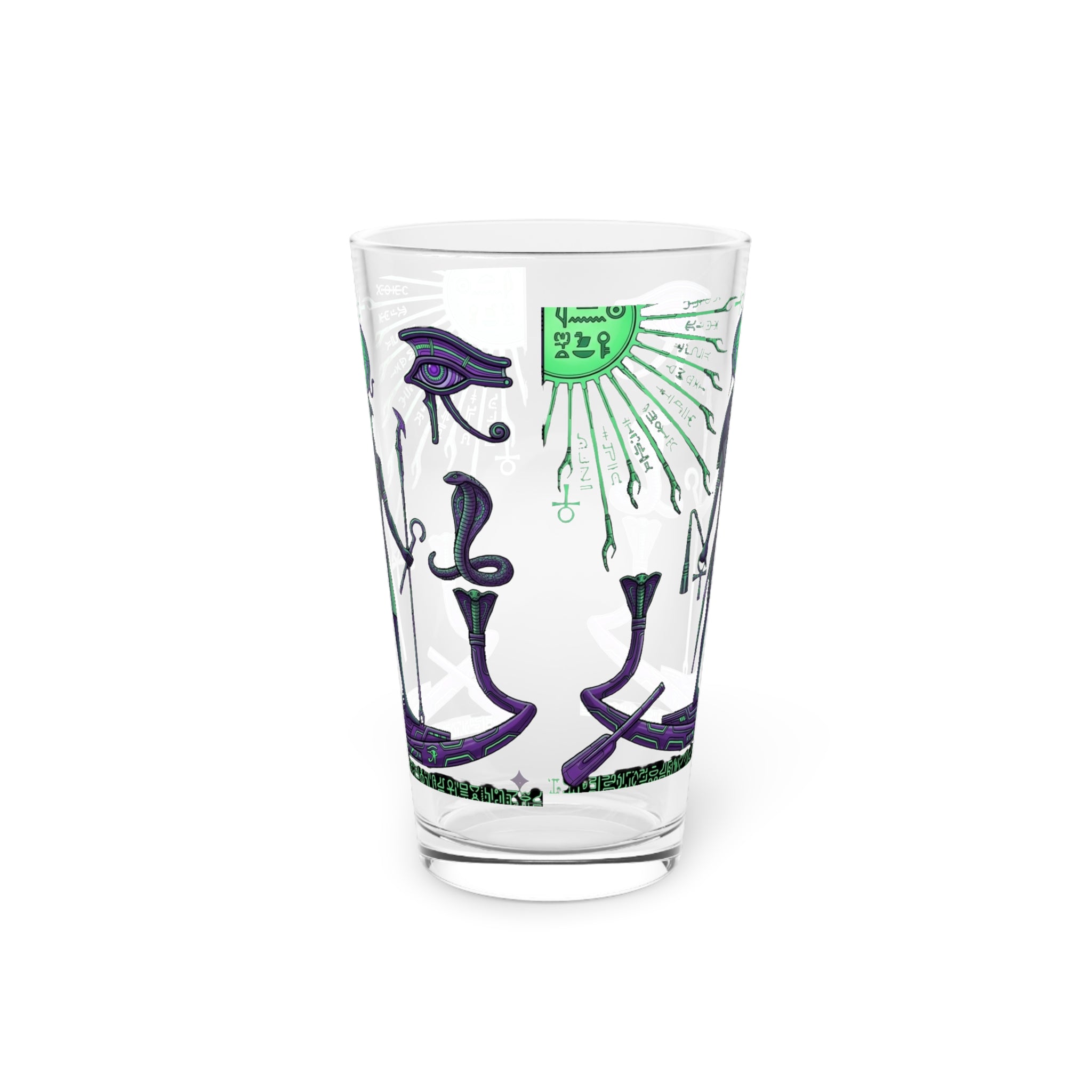 Neon Anubis Pint Glass