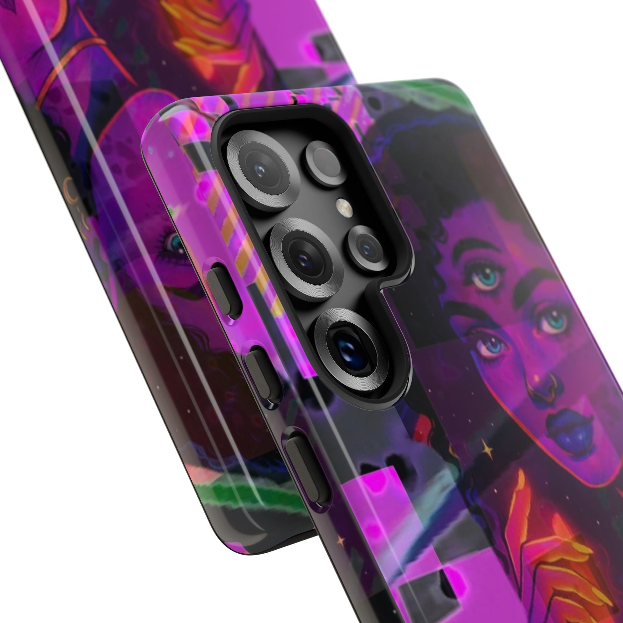 Third-Eye Goddess Phone Case — Neon Psychic Art iPhone Cover